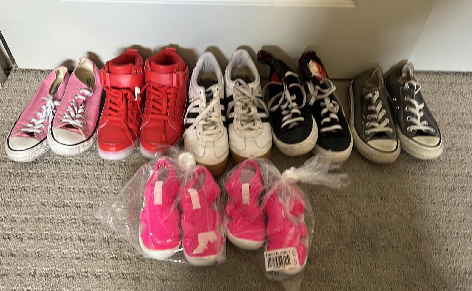 Photo 1 of CHILDRENS SHOE ASSORTMENT VARIOUS SIZES 3.5, 4 -5 & 8.5