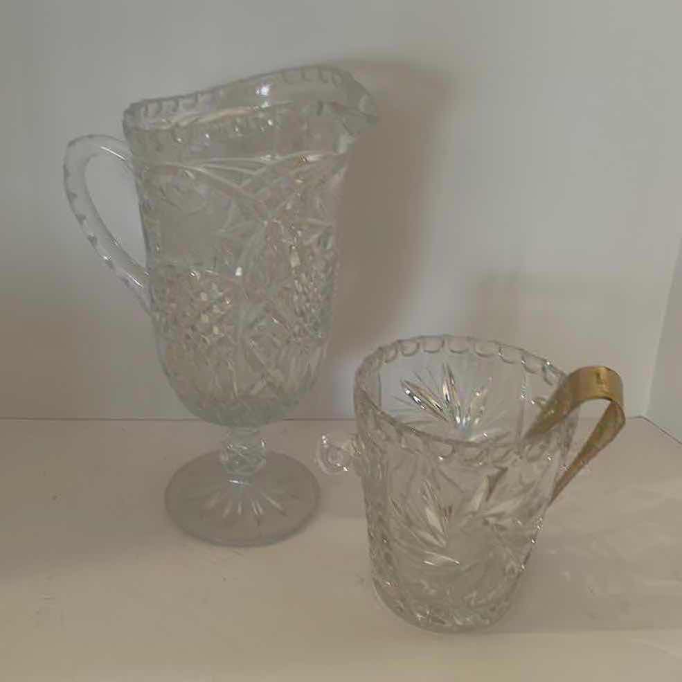 Photo 1 of CRYSTAL PITCHER AND ICE BUCKET