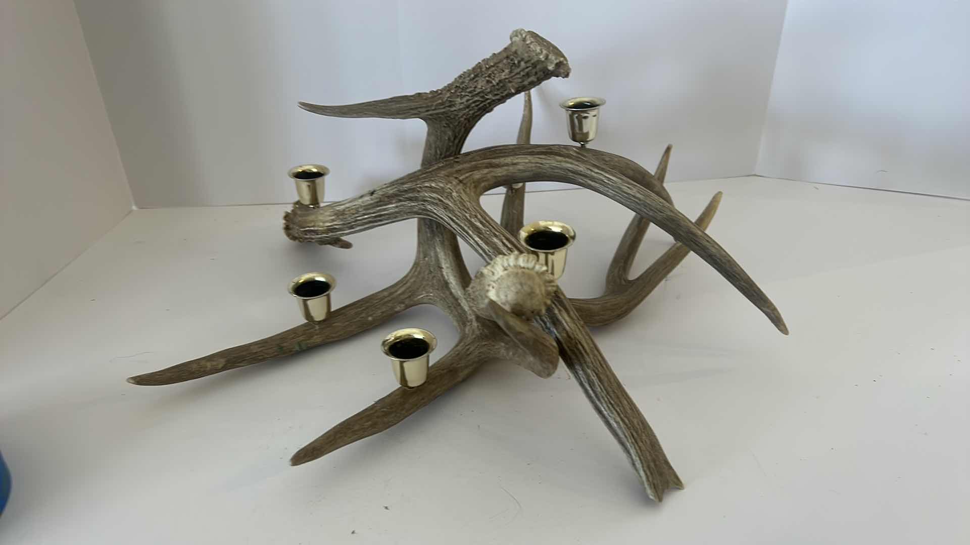 Photo 2 of ANTLER CANDLE HOLDER 17” x 8 1/2”