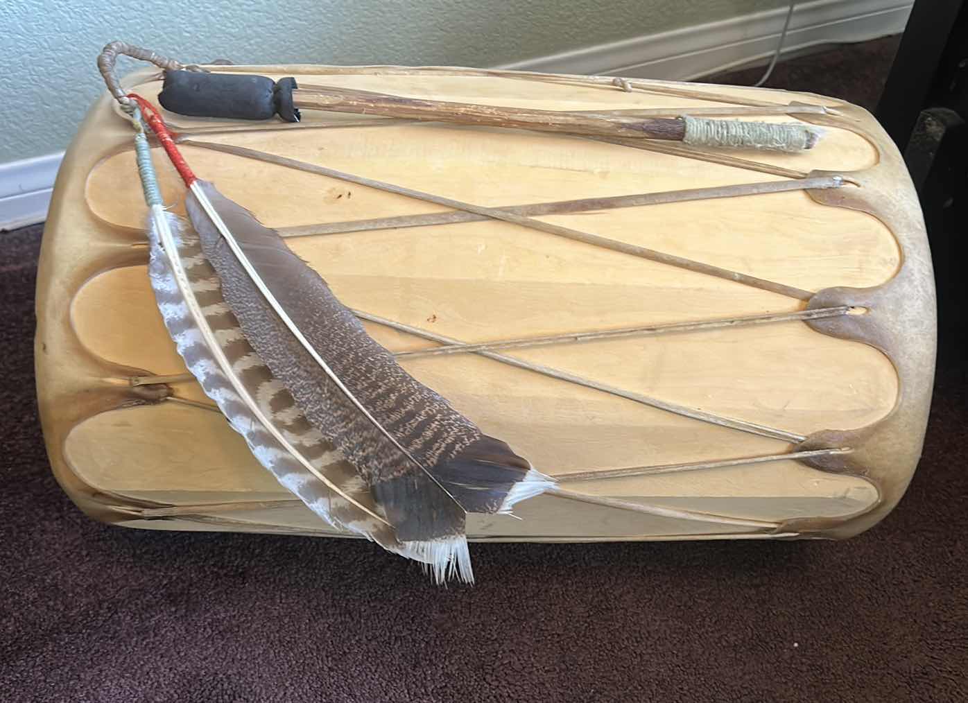 Photo 1 of CEREMONIAL DRUM H 19 3/4”