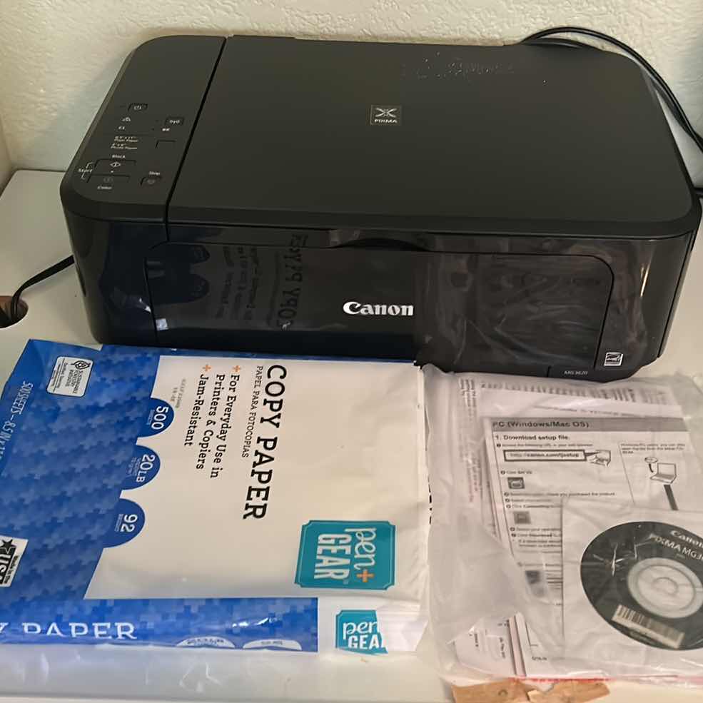 Photo 1 of CANON PRINTER AND PAPER