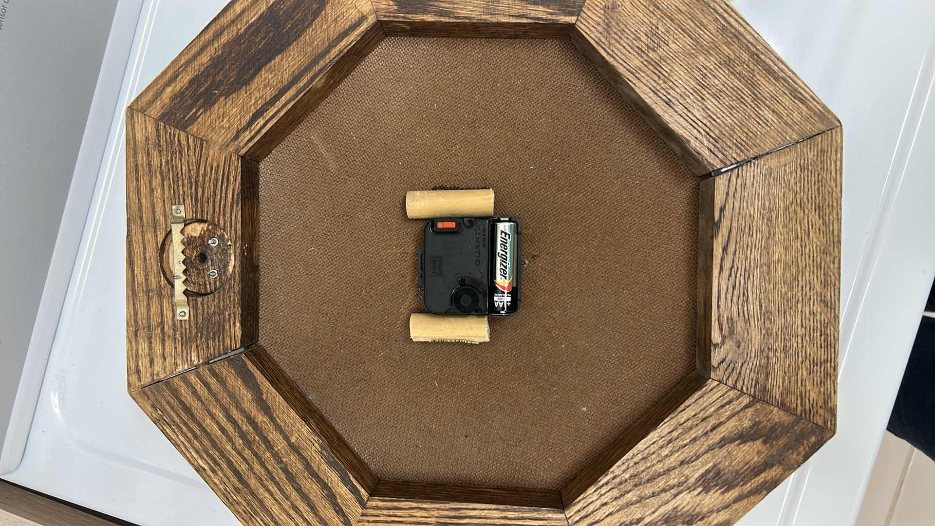 Photo 1 of OAK MASTER WALL CLOCK 
15 1/2” x 15 1/2