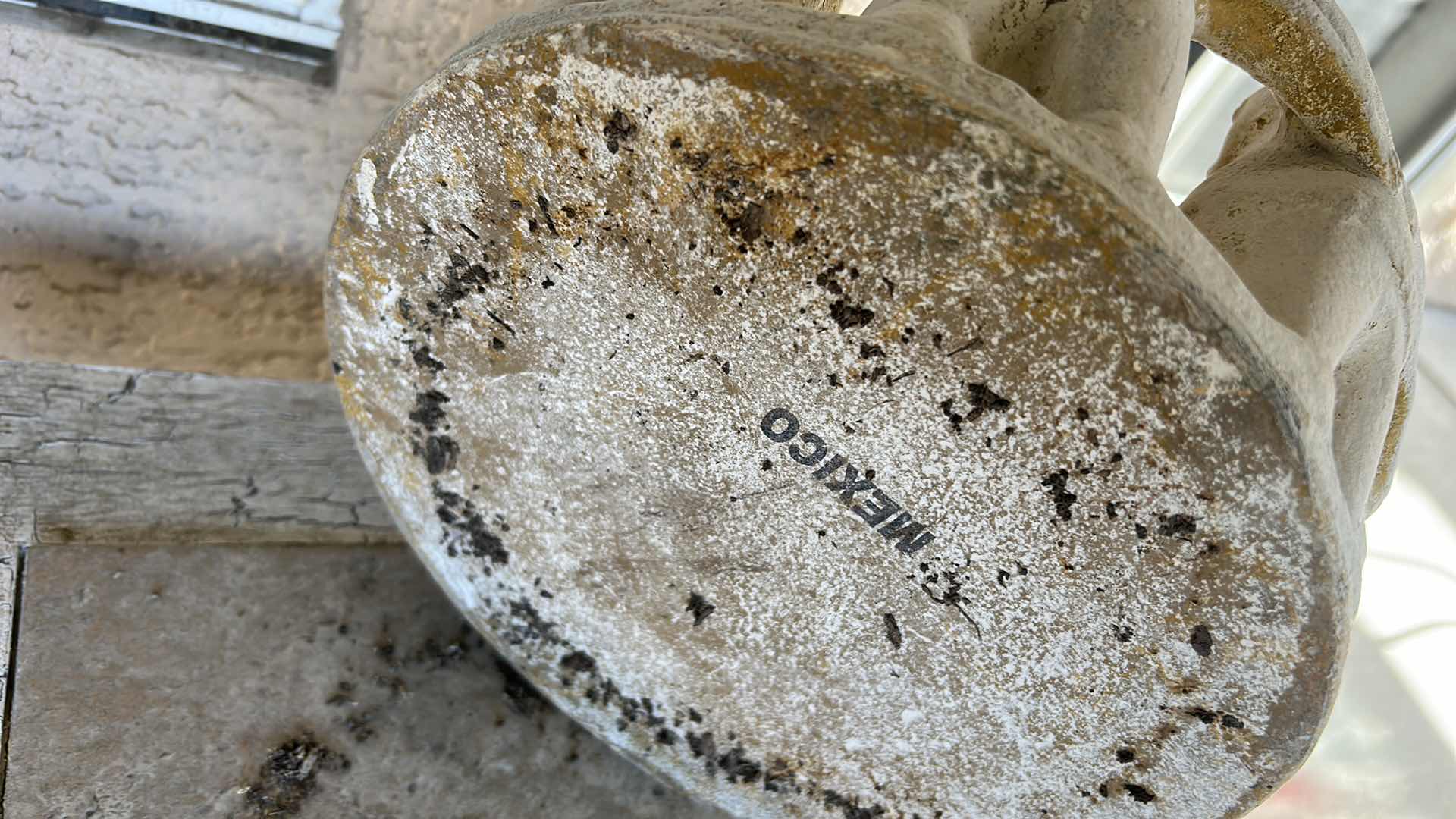 Photo 1 of OUTDOOR DECOR- TABLE AND CERAMIC 18 1/4 x 23 3/4