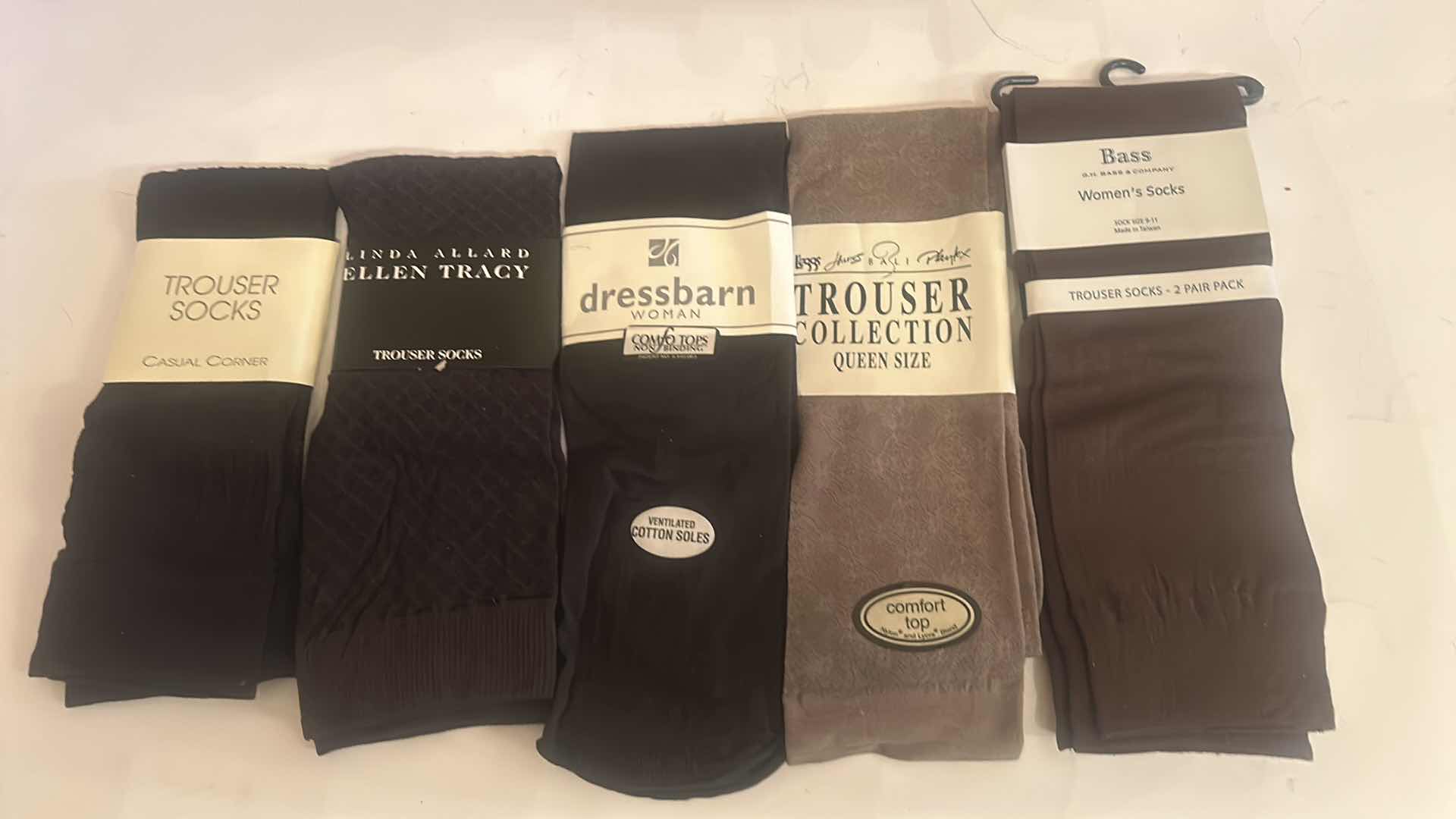 Photo 1 of 6 NEW PAIRS WOMENS TROUSER SOCKS