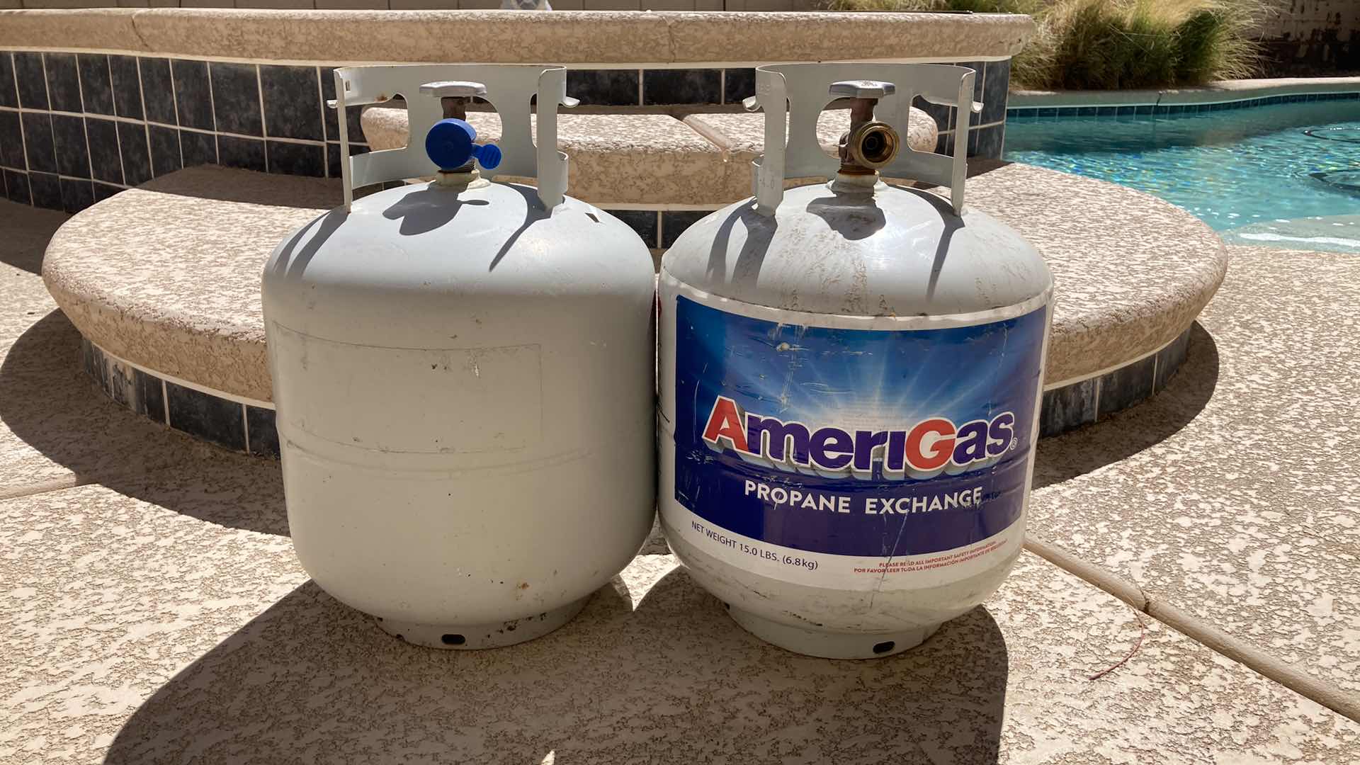 Photo 1 of AMERIGAS 15lb PROPANE EMPTY TANKS (2)