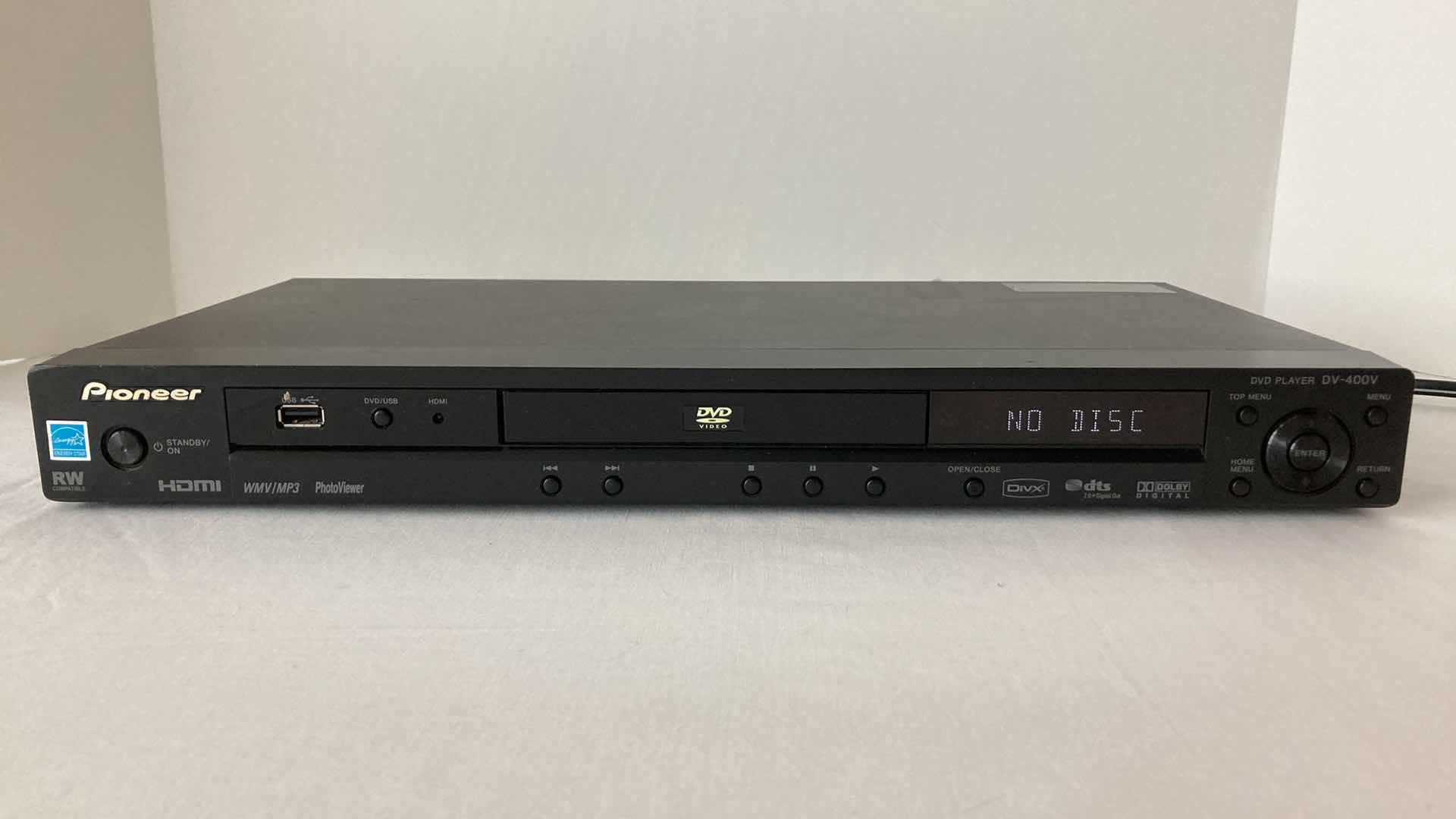 Photo 1 of PIONEER DVD PLAYER MODEL DV-400V-K