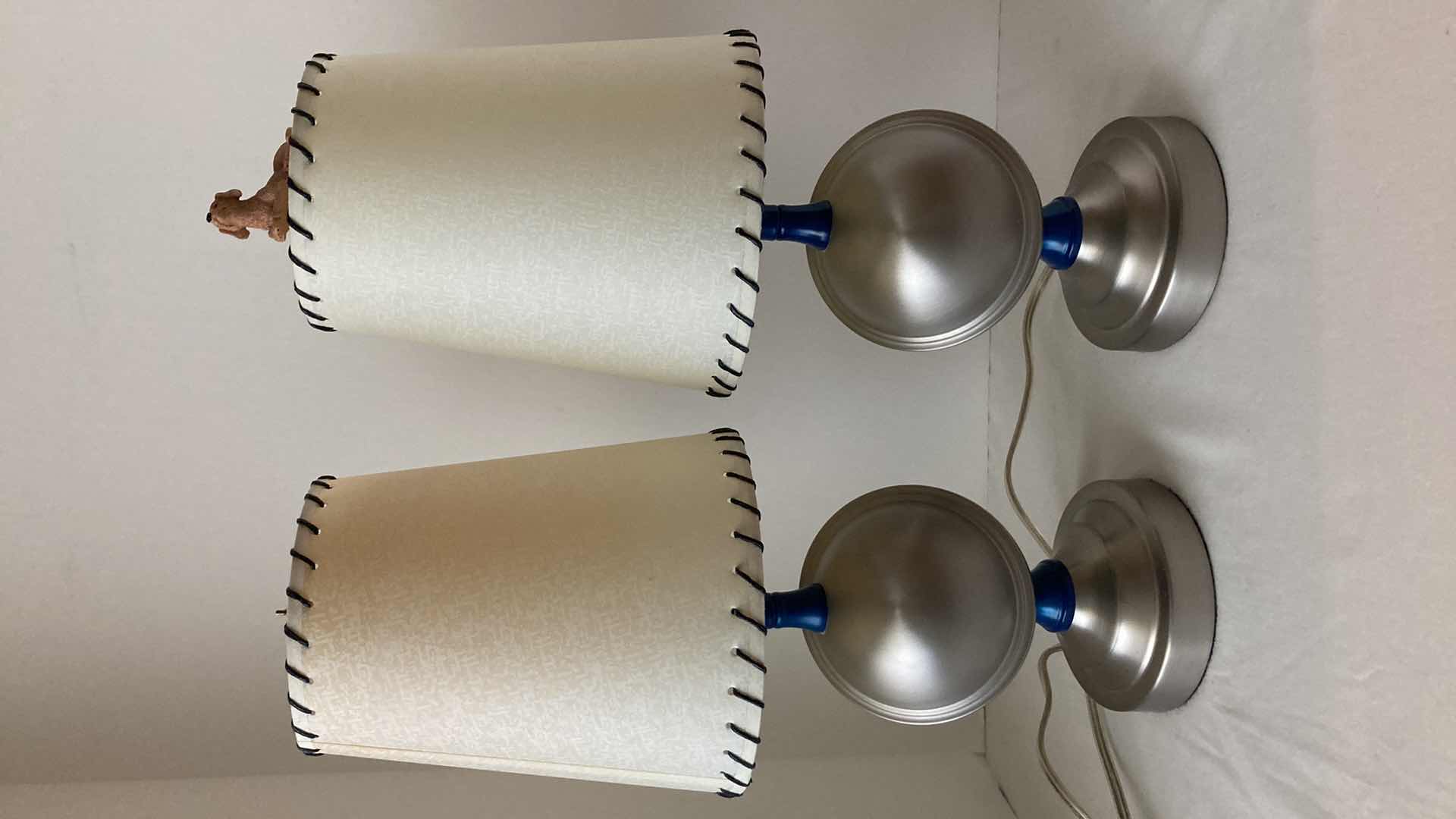 Photo 2 of THE LAND OF NOD ORBITAL TABLE LAMPS (2) 7” X 19.5”