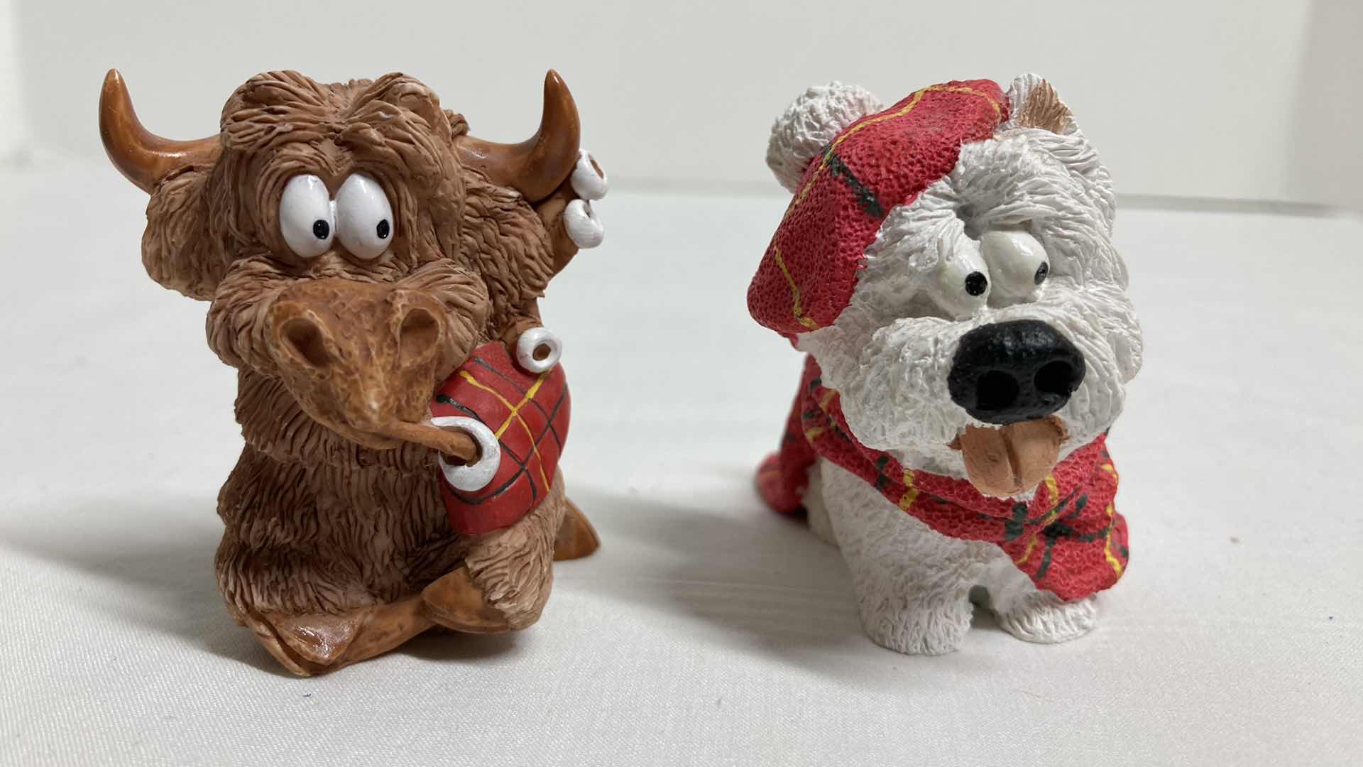 Photo 1 of SMALL WORLD COLLECTIBLES HIGHLAND BULL & SCOTTISH TERRIER H2”