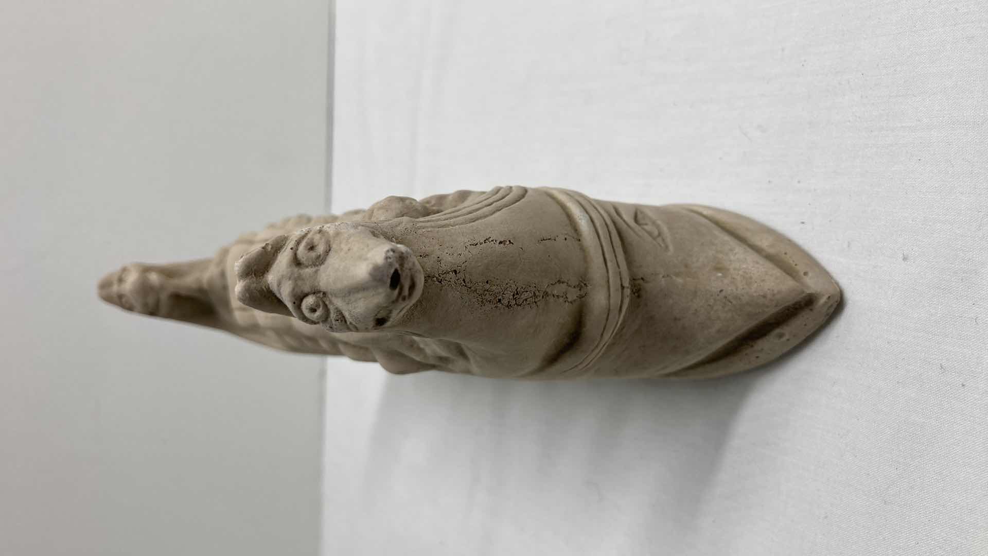 Photo 2 of ANCIENT ROMAN CLAY REPLICA SCULPTURE 7.5” X 1.5” H4.5”