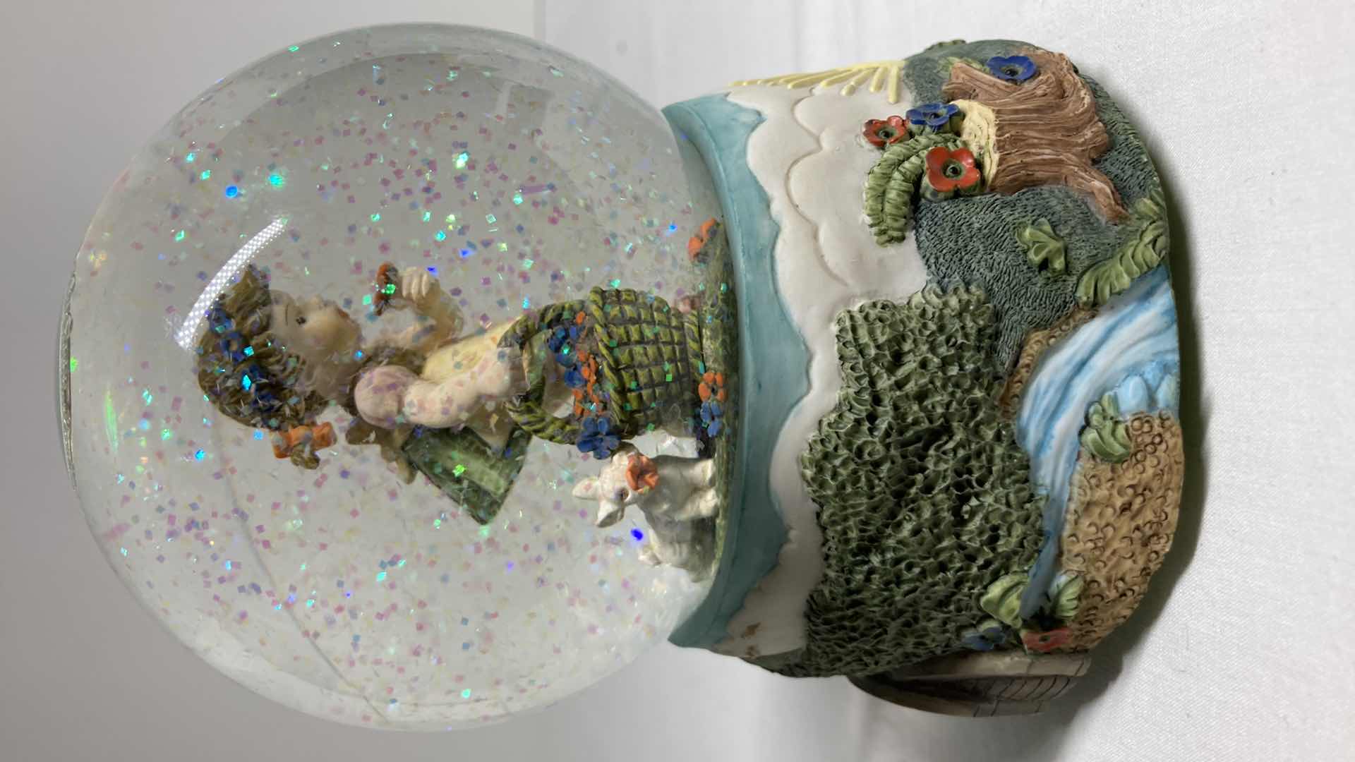 Photo 2 of BERTA HUMMEL GOEBEL SPRING BLOSSOMS MY FAVORITE THINGS MUSIC BOX SNOW GLOBE BH1014