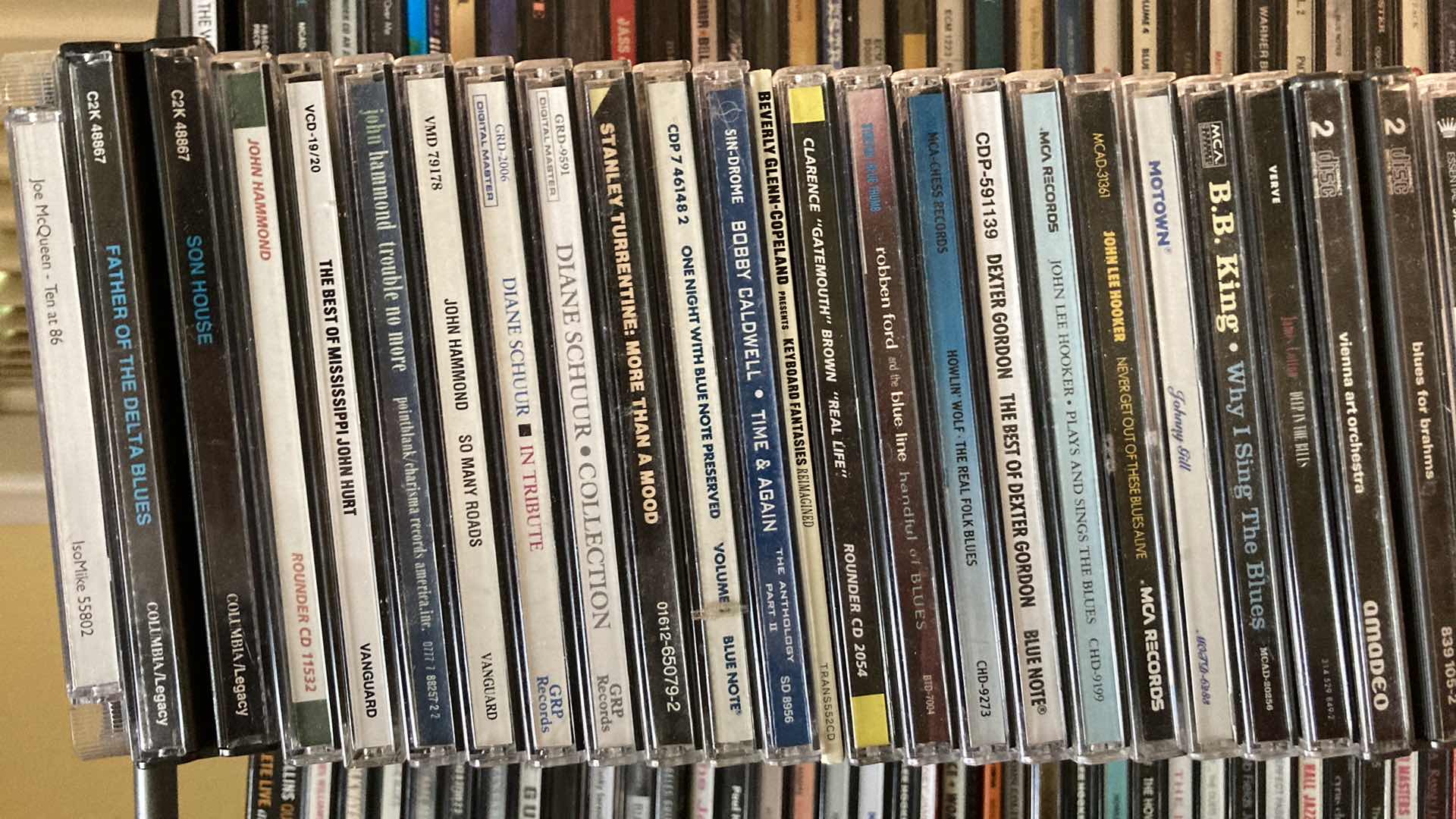 Photo 6 of JAZZ & BLUES MUSIC CD’S (APPROX 200) W METAL RACK 19.25” X 13.25” H35.5”