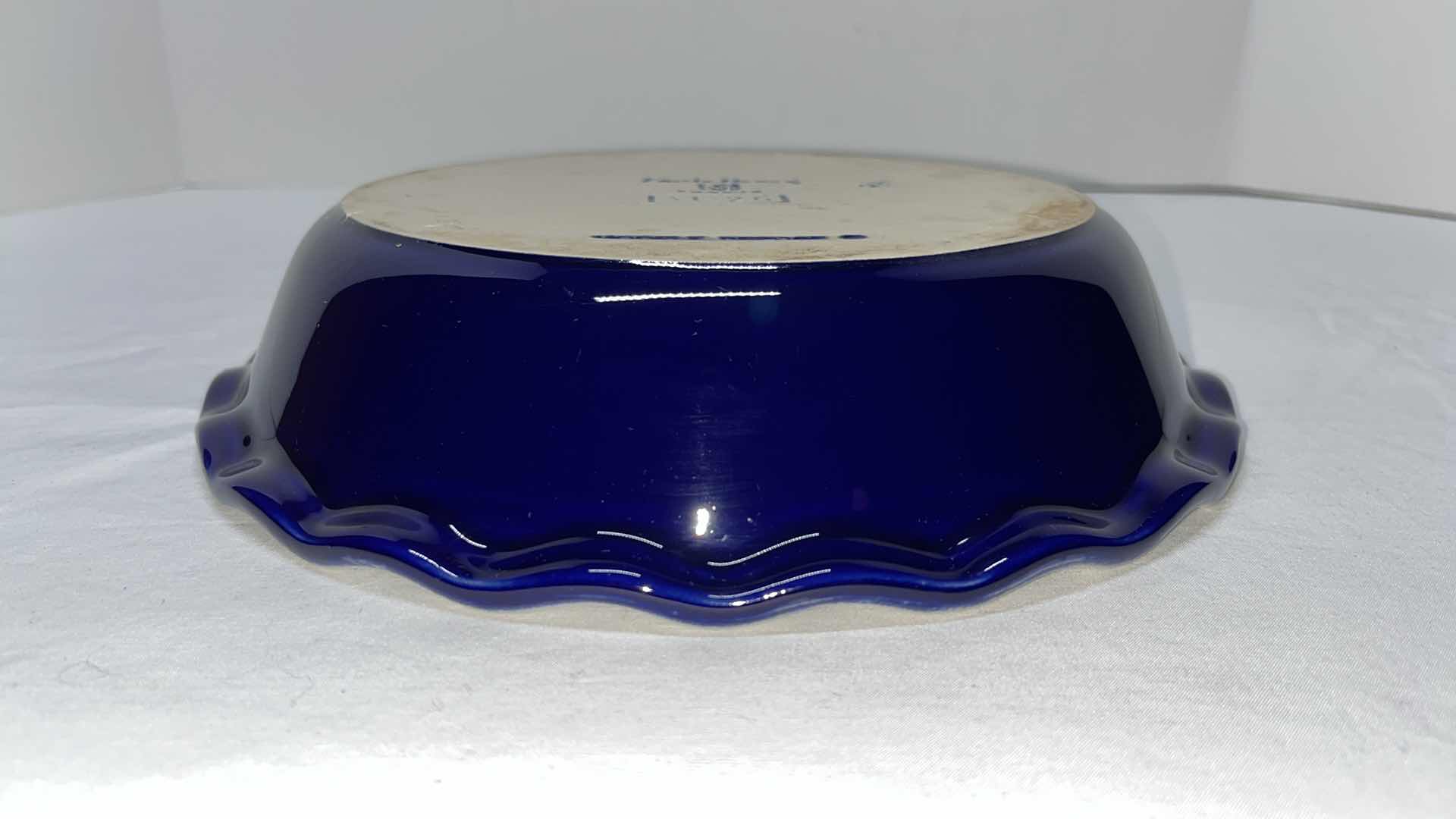 Photo 2 of EMILE HENRY 9” PIE DISH, COBALT BLUE, MADE IN FRANCE