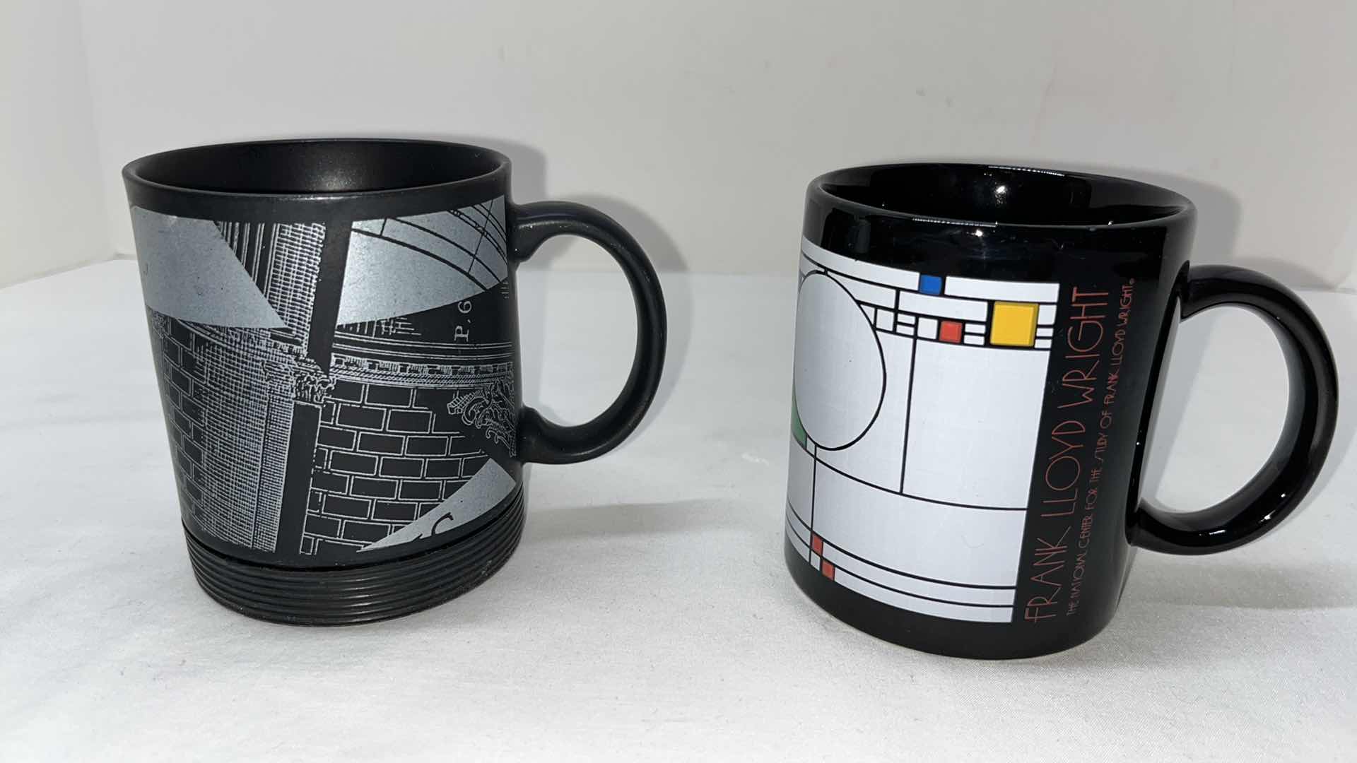 Photo 1 of 2 PC SPECIALTY COFFEE MUGS, 
ANDREA PALLADIO 16TH CENTURY ITALIAN ARCHITECT & NATIONAL CENTER FOR THE STUDY OF FRANK LLOYD WRIGHT