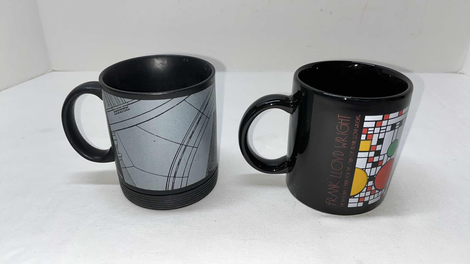 Photo 3 of 2 PC SPECIALTY COFFEE MUGS, 
ANDREA PALLADIO 16TH CENTURY ITALIAN ARCHITECT & NATIONAL CENTER FOR THE STUDY OF FRANK LLOYD WRIGHT