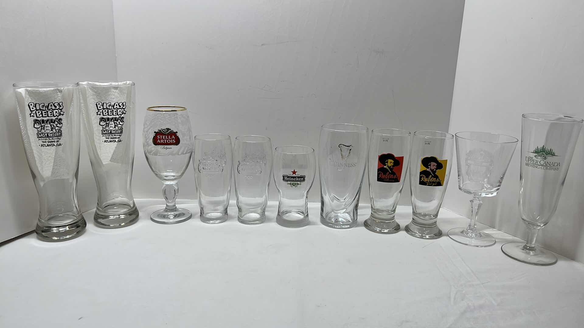 Photo 1 of 11 PCS VARIOUS BEER GLASSES