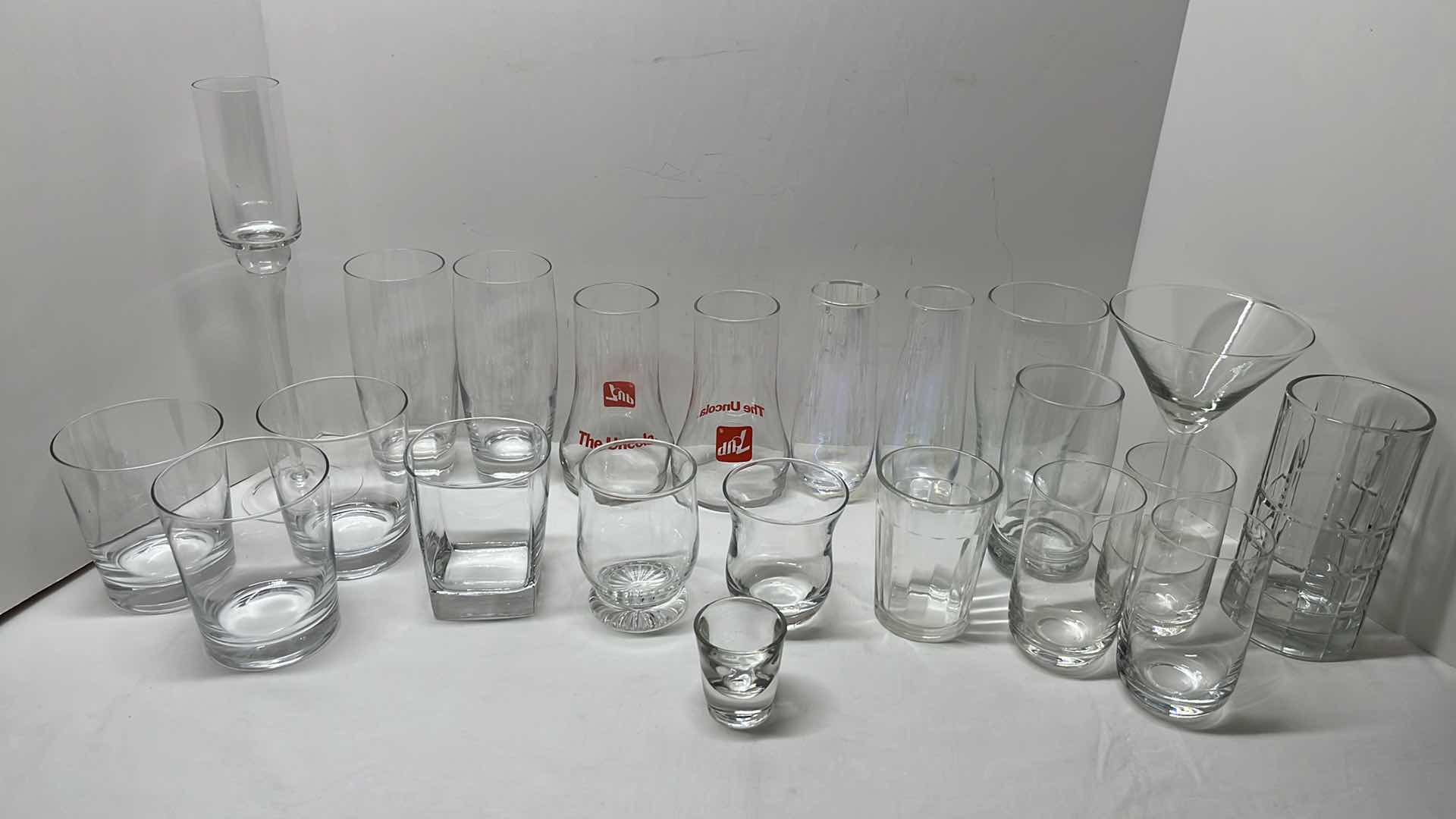 Photo 1 of 22 PCS CLEAR GLASSWARE