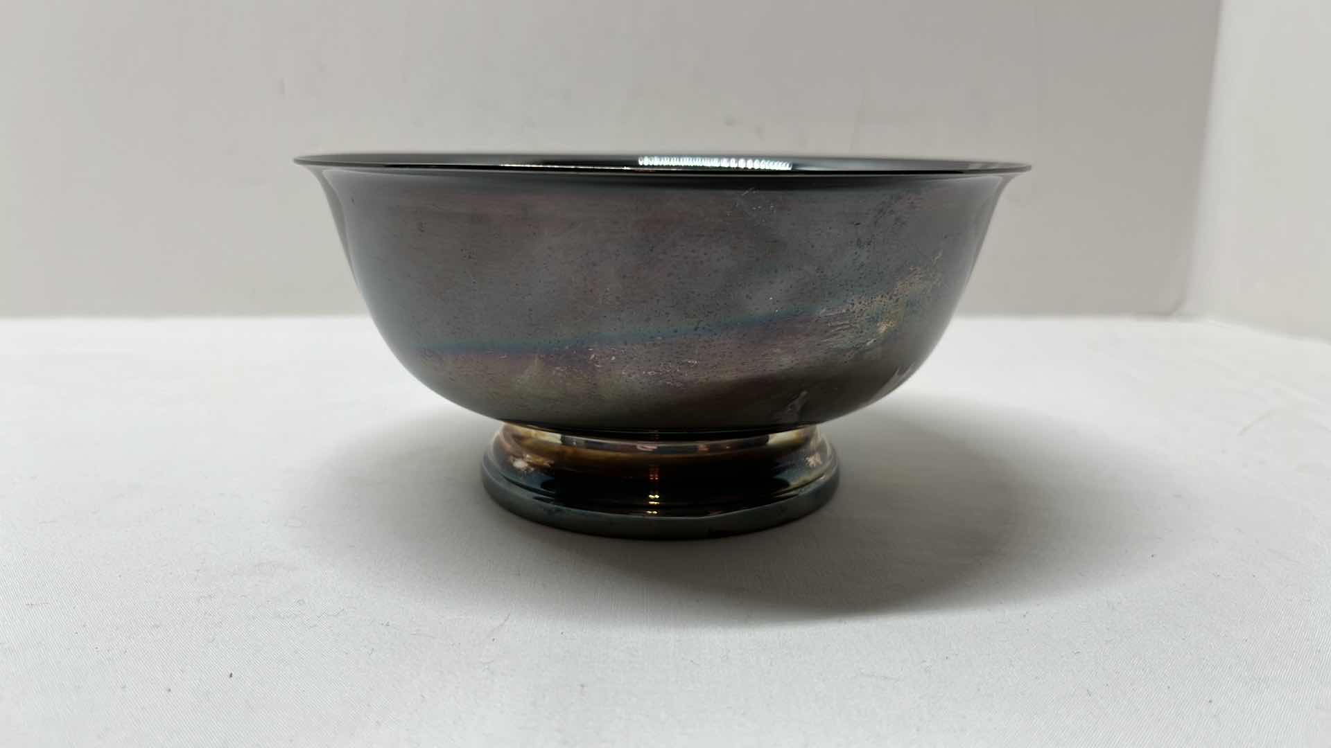 Photo 1 of A GOTHAM SILVER ORIGINAL BOWL W BAG 6.5” X 3”H (YC779)