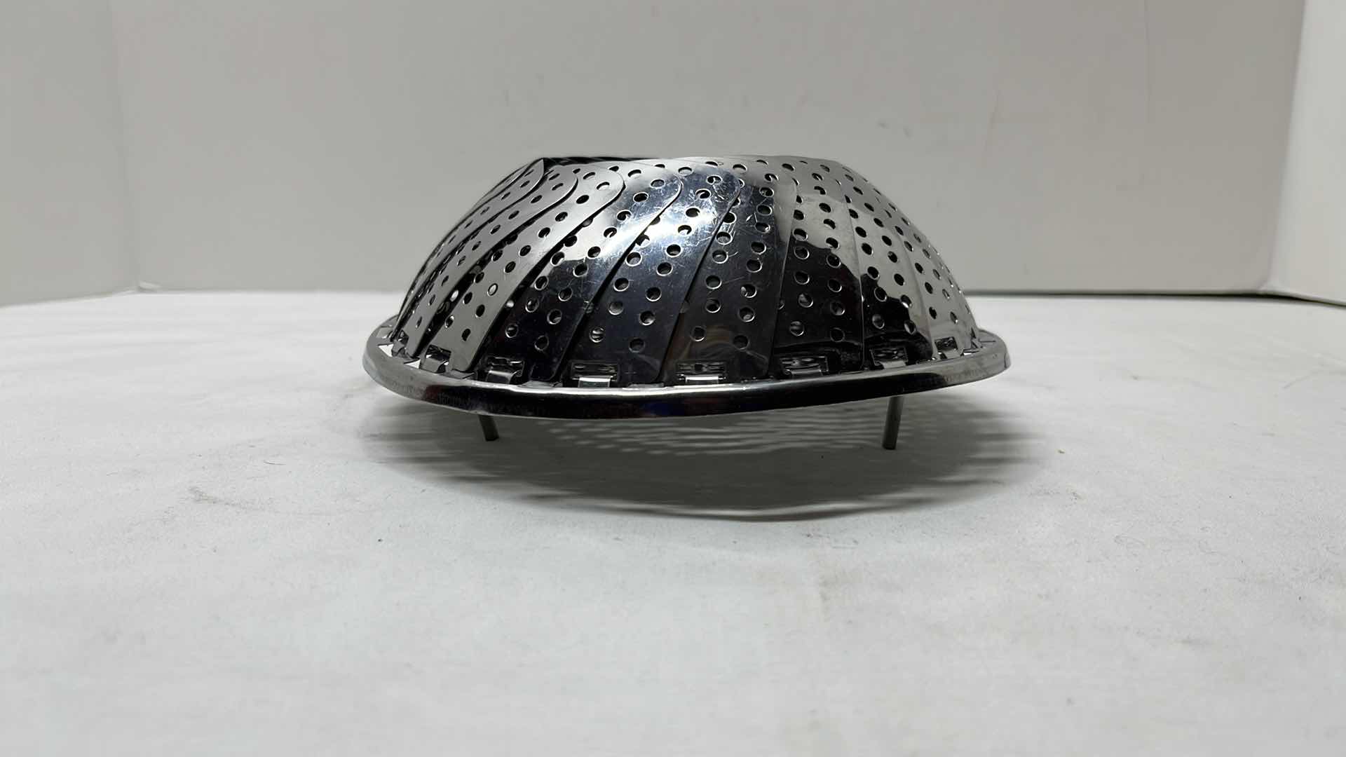 Photo 4 of STAINLESS STEEL COLANDER 9.5” X 6”H, 2- FRENCH TIN EGG POACHERS & STAINLESS STEEL STEAMER BASKET 5.75”