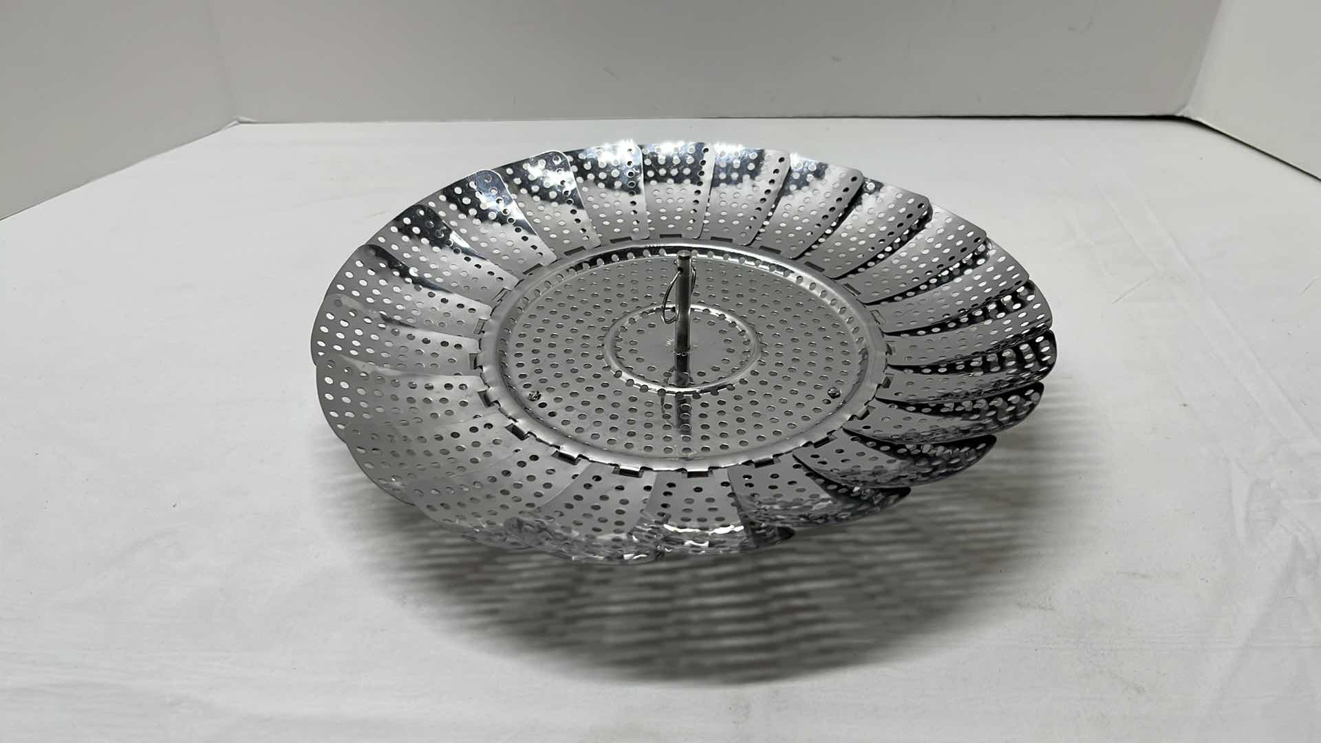 Photo 6 of STAINLESS STEEL COLANDER 9.5” X 6”H, 2- FRENCH TIN EGG POACHERS & STAINLESS STEEL STEAMER BASKET 5.75”