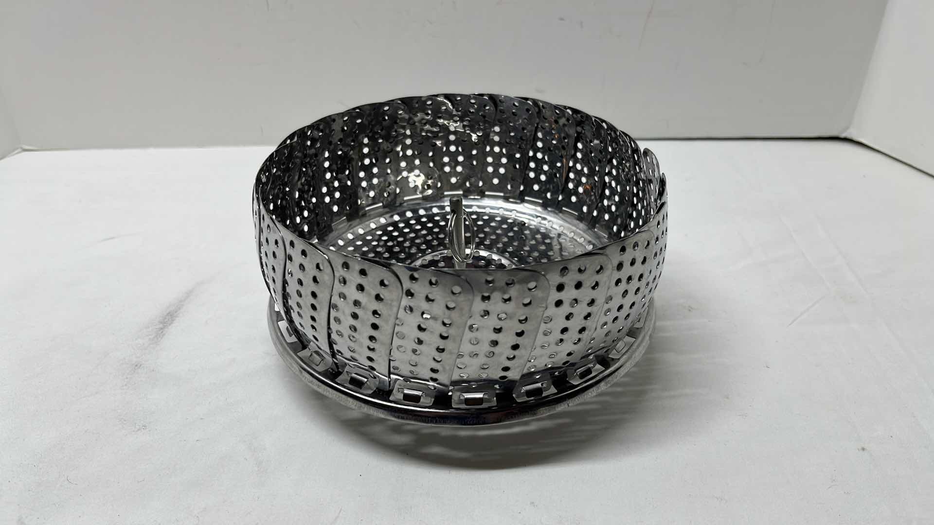 Photo 6 of STAINLESS STEEL COLANDER W HANDLES 13” X 6.75”H & STAINLESS STEEL STEAMER BASKET 6”