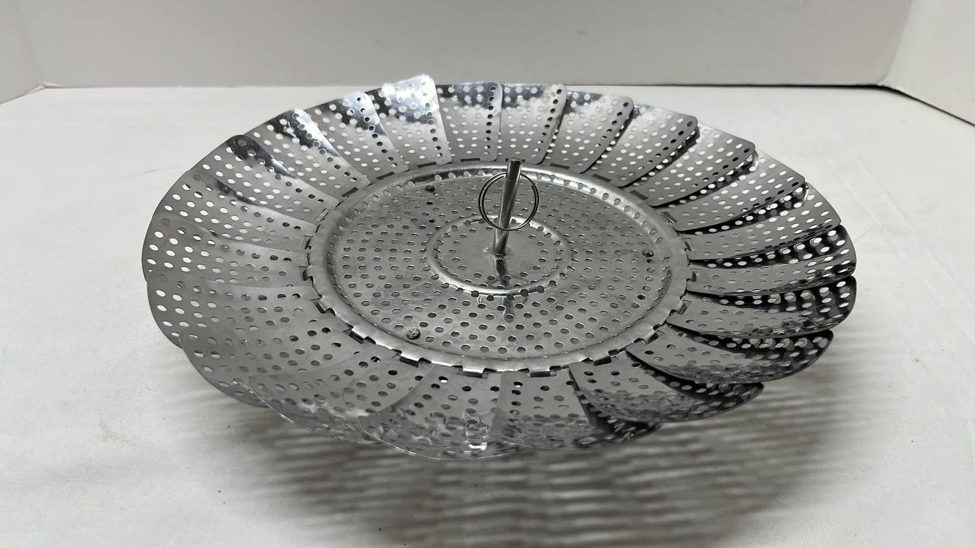 Photo 7 of STAINLESS STEEL COLANDER W HANDLES 13” X 6.75”H & STAINLESS STEEL STEAMER BASKET 6”