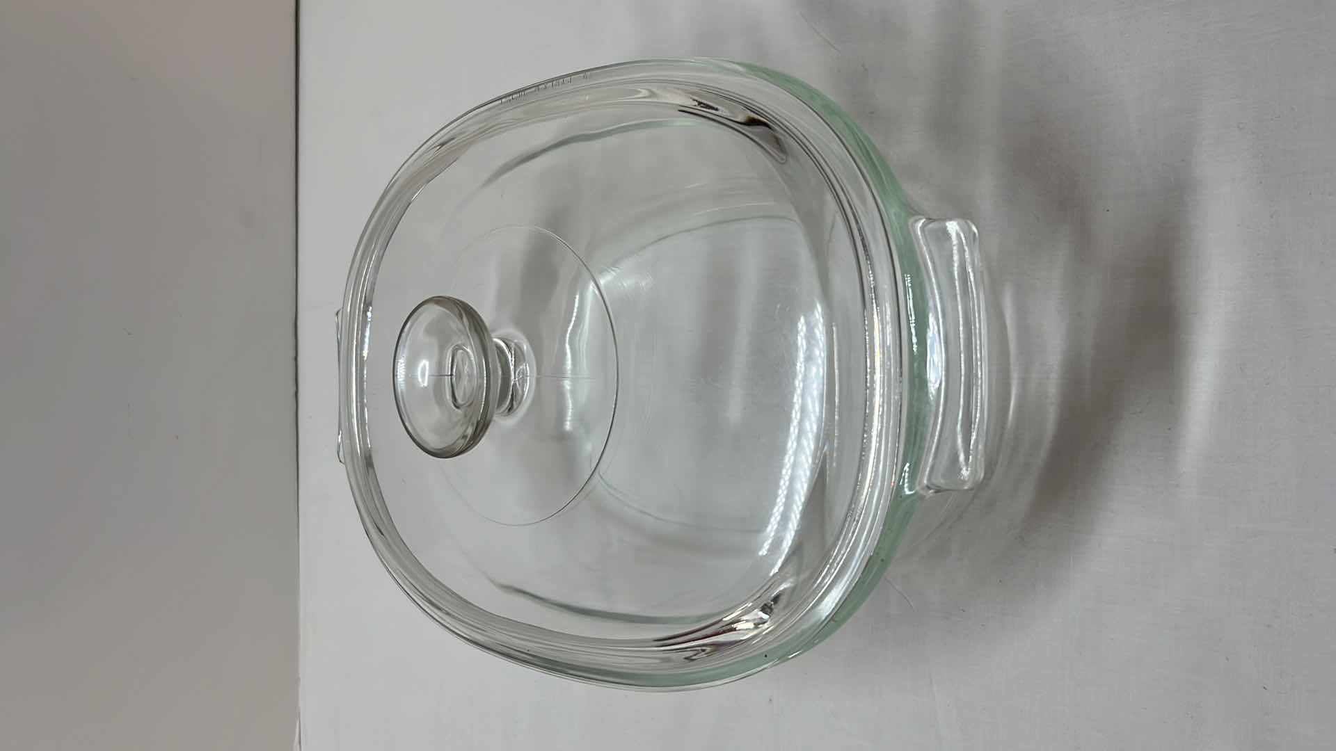 Photo 4 of VINTAGE PYREX GLASS CLEAR CORNING WARE/OVAL ROASTER W LID & ANCHOR OVENWARE GLASS 2 QT SQUARE BAKING DISH