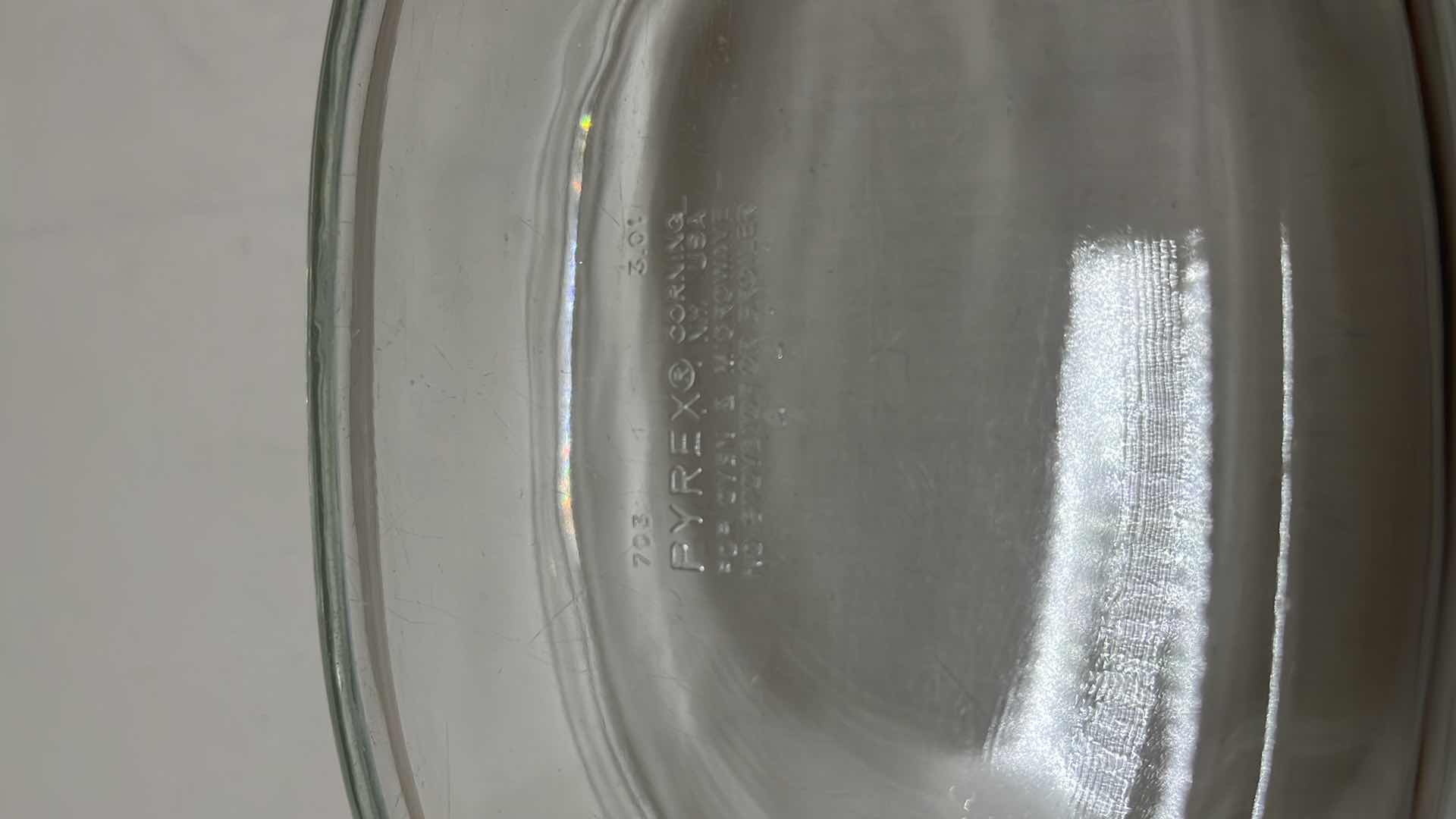 Photo 5 of VINTAGE PYREX GLASS CLEAR CORNING WARE/OVAL ROASTER W LID & ANCHOR OVENWARE GLASS 2 QT SQUARE BAKING DISH