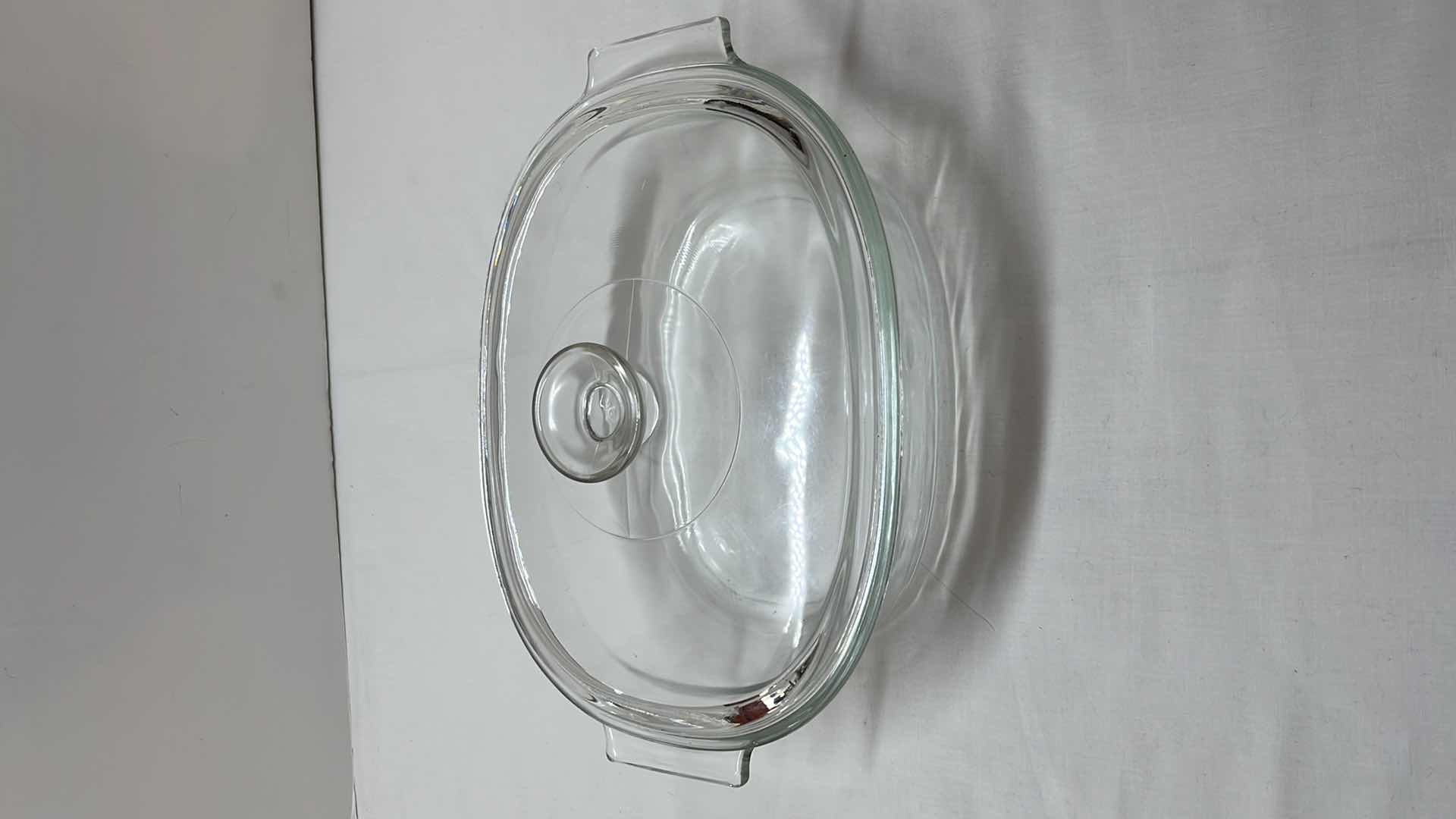 Photo 3 of VINTAGE PYREX GLASS CLEAR CORNING WARE/OVAL ROASTER W LID & ANCHOR OVENWARE GLASS 2 QT SQUARE BAKING DISH