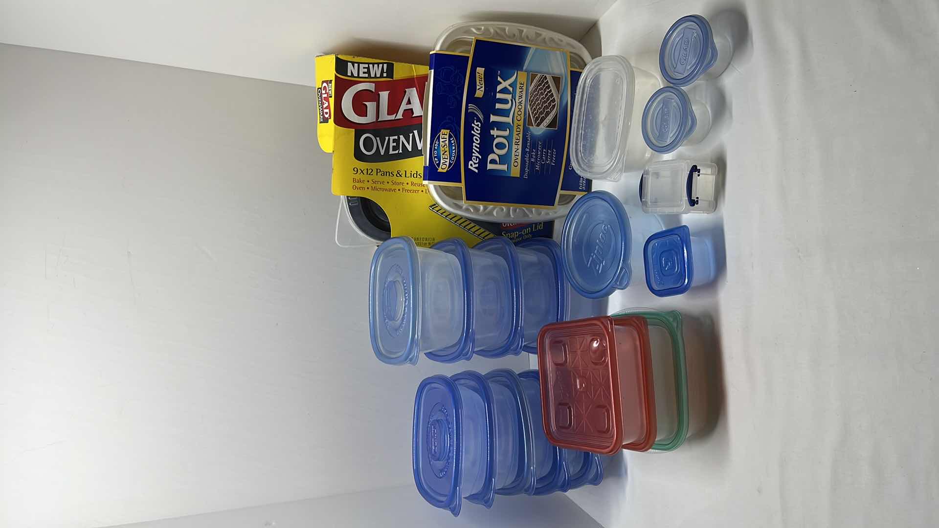 Photo 1 of 20 PCS GLAD, REYNOLDS & ZIPLOC CONTAINERS/ COOKWARE