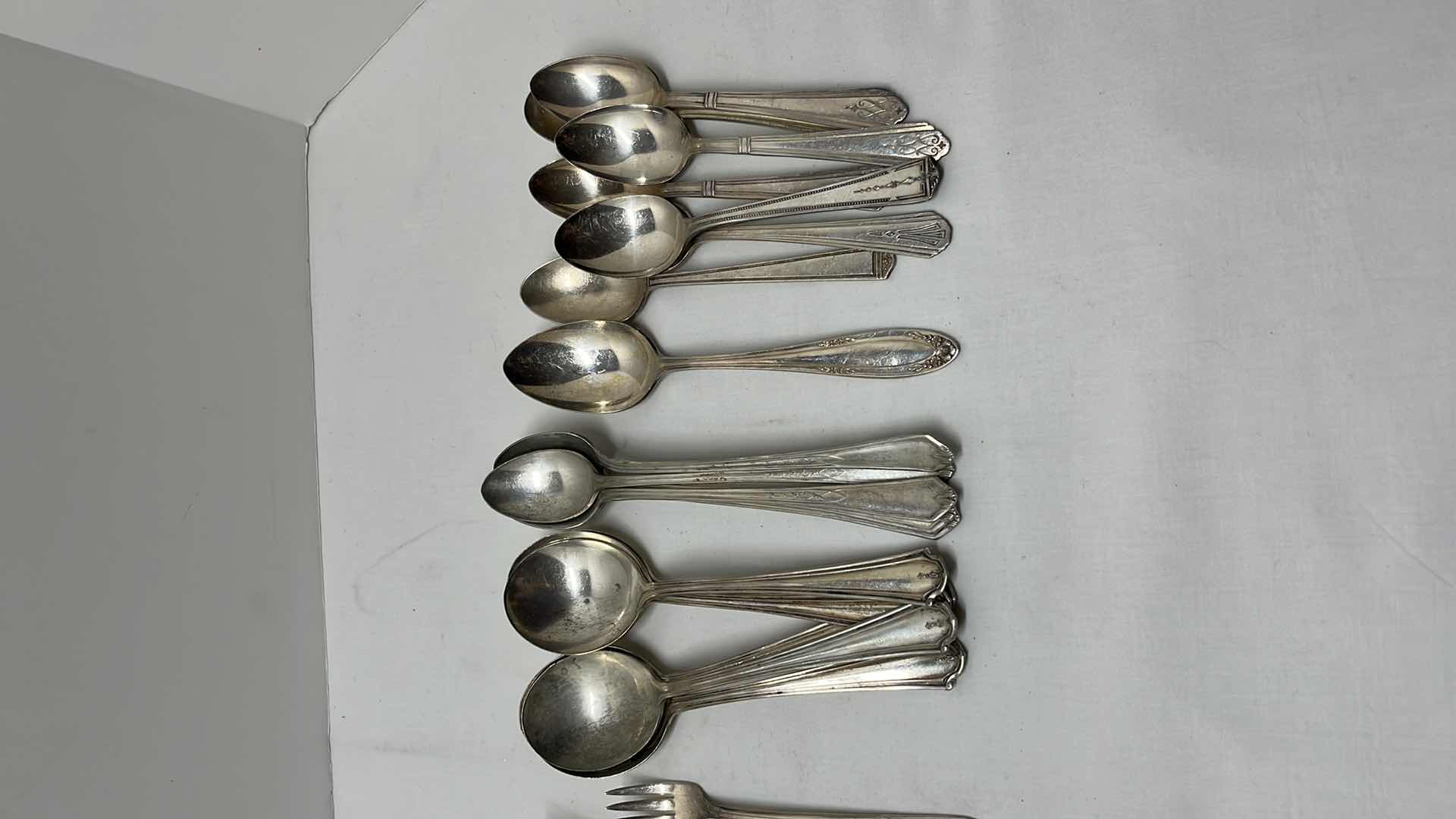 Photo 3 of SILVER PLATED FLATWARE 28 PCS