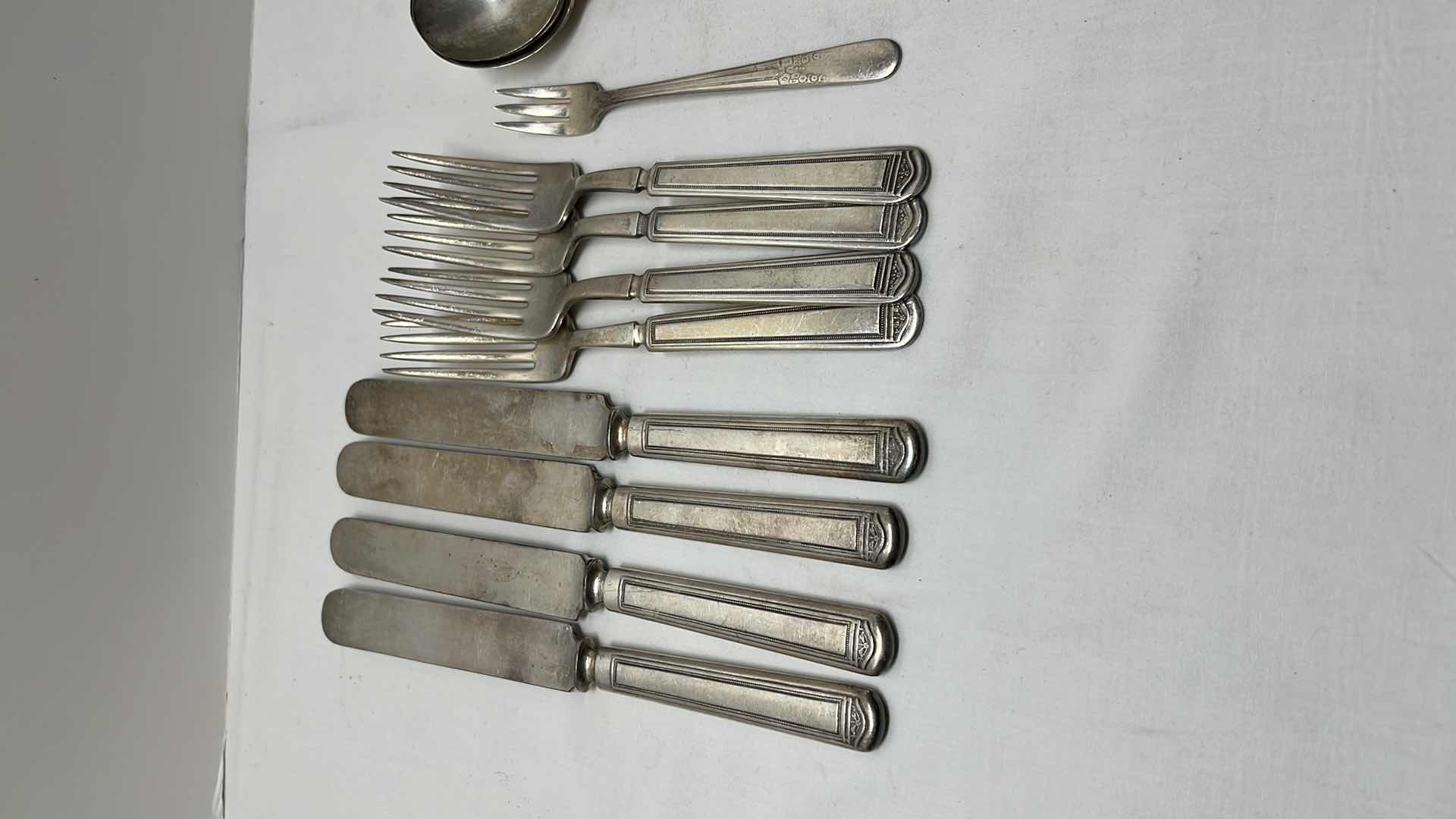 Photo 2 of SILVER PLATED FLATWARE 28 PCS