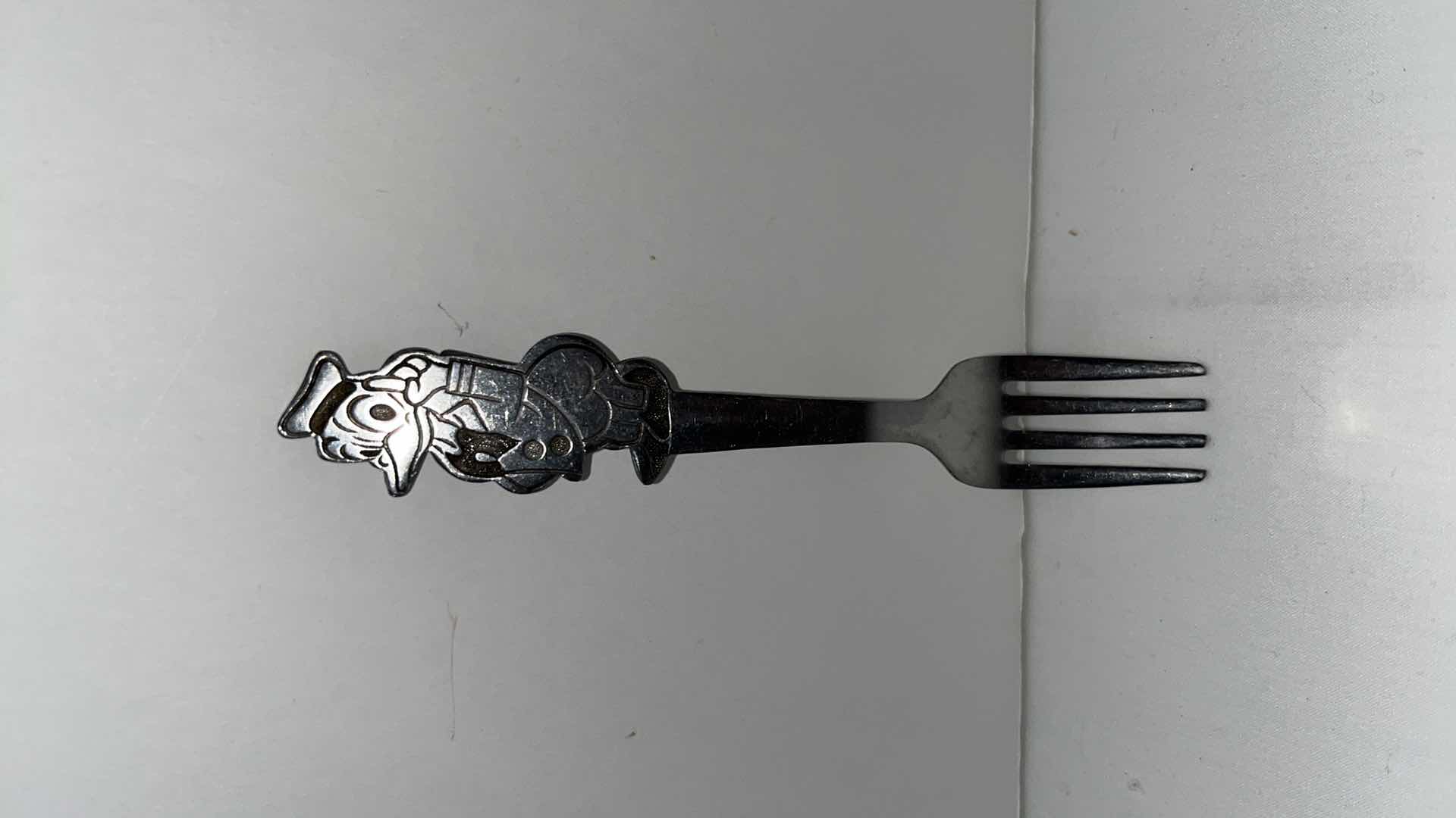 Photo 2 of VINTAGE WALT DISNEY PROD STAINLESS DONALD DUCK FORK & SPOON BY BONNY, JAPAN, 5”