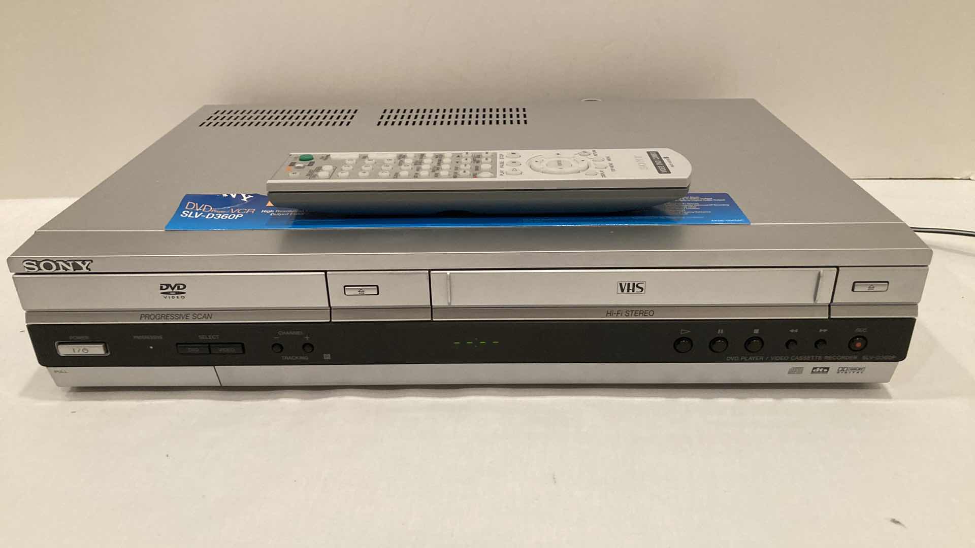 Photo 1 of SONY DVD & VCR COMBO MODEL SLV-D360P W REMOTE