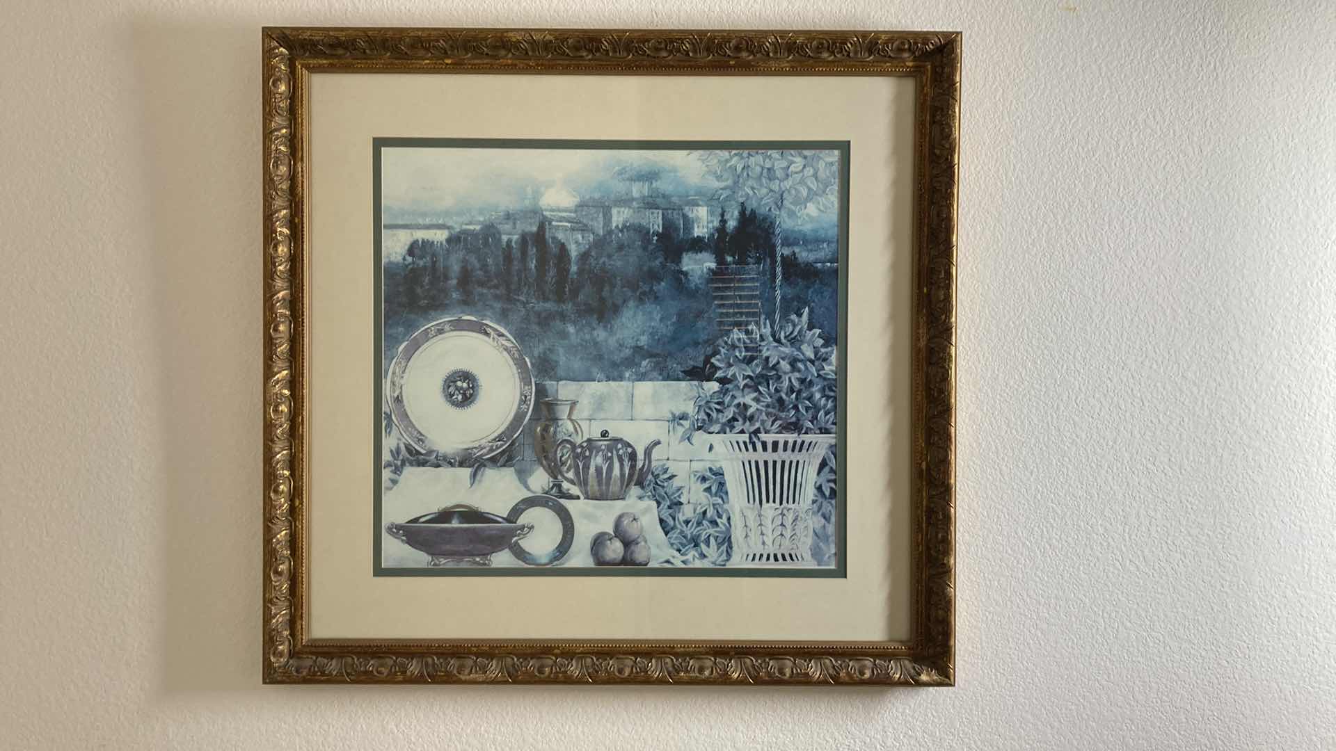 Photo 1 of EARLY ERA KITCHEN VIEW FRAMED ARTWORK 36” X 33”