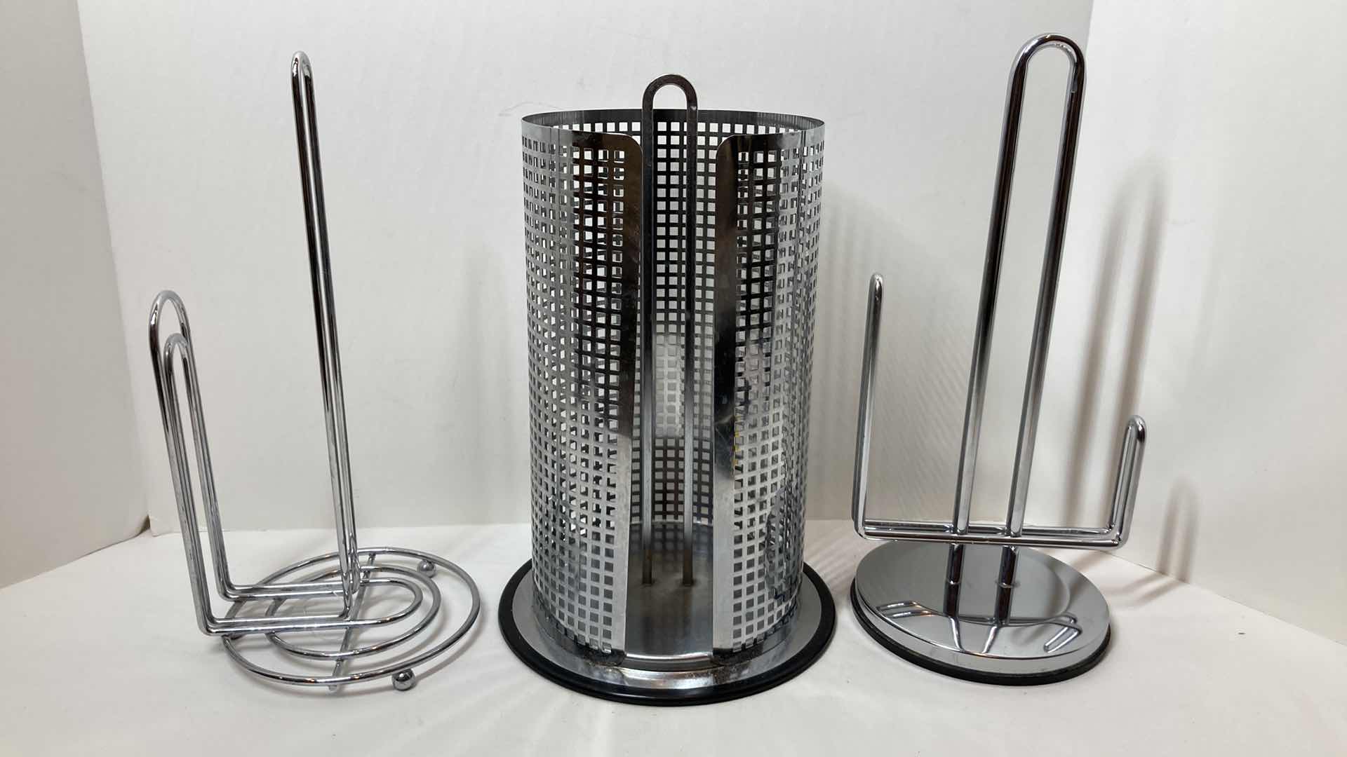 Photo 1 of STAINLESS STEEL PAPER TOWEL HOLDERS (3)