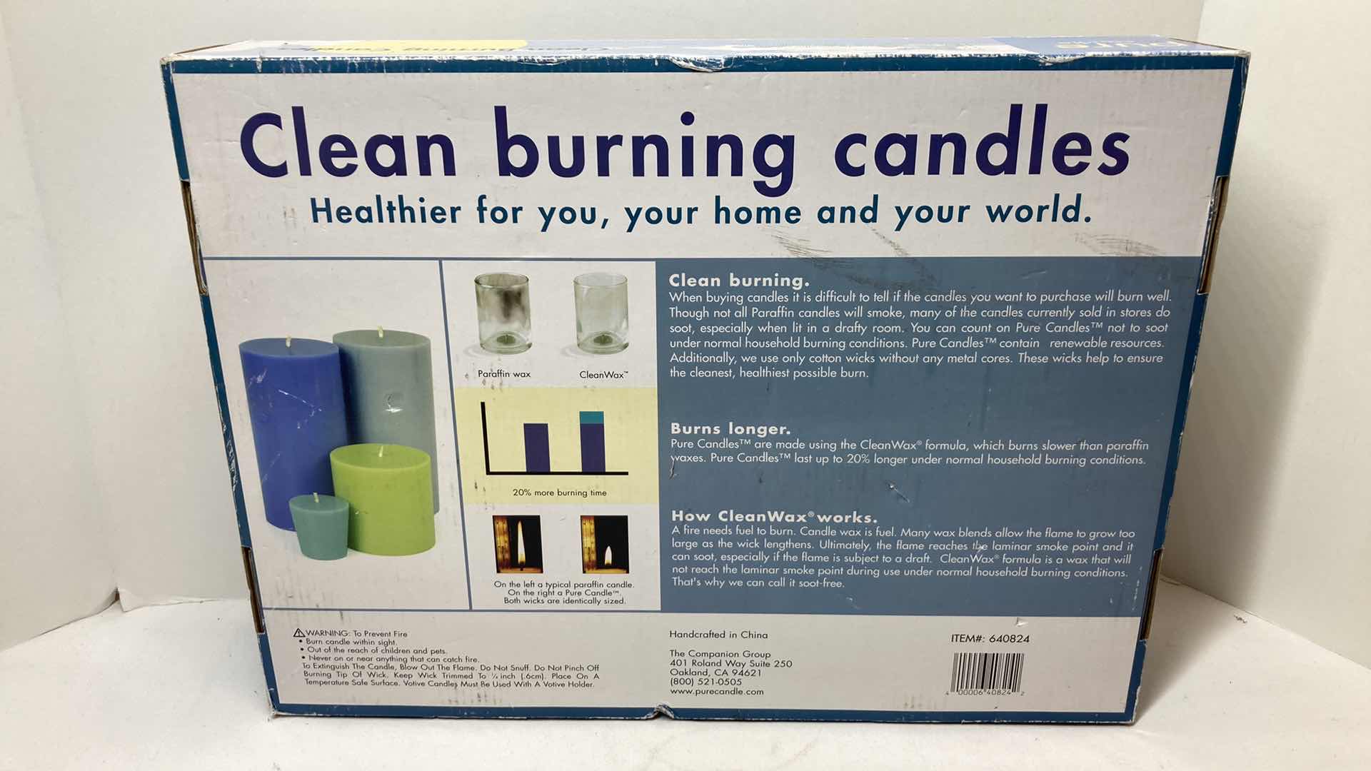 Photo 2 of NEW PURE CANDLE CLEAN BURNING SCENTED CANDLES (24PC)