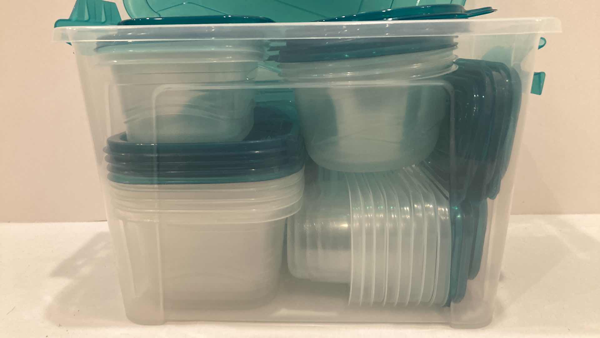 Photo 2 of GREEN TOP PLASTIC STORAGE CONTAINERS