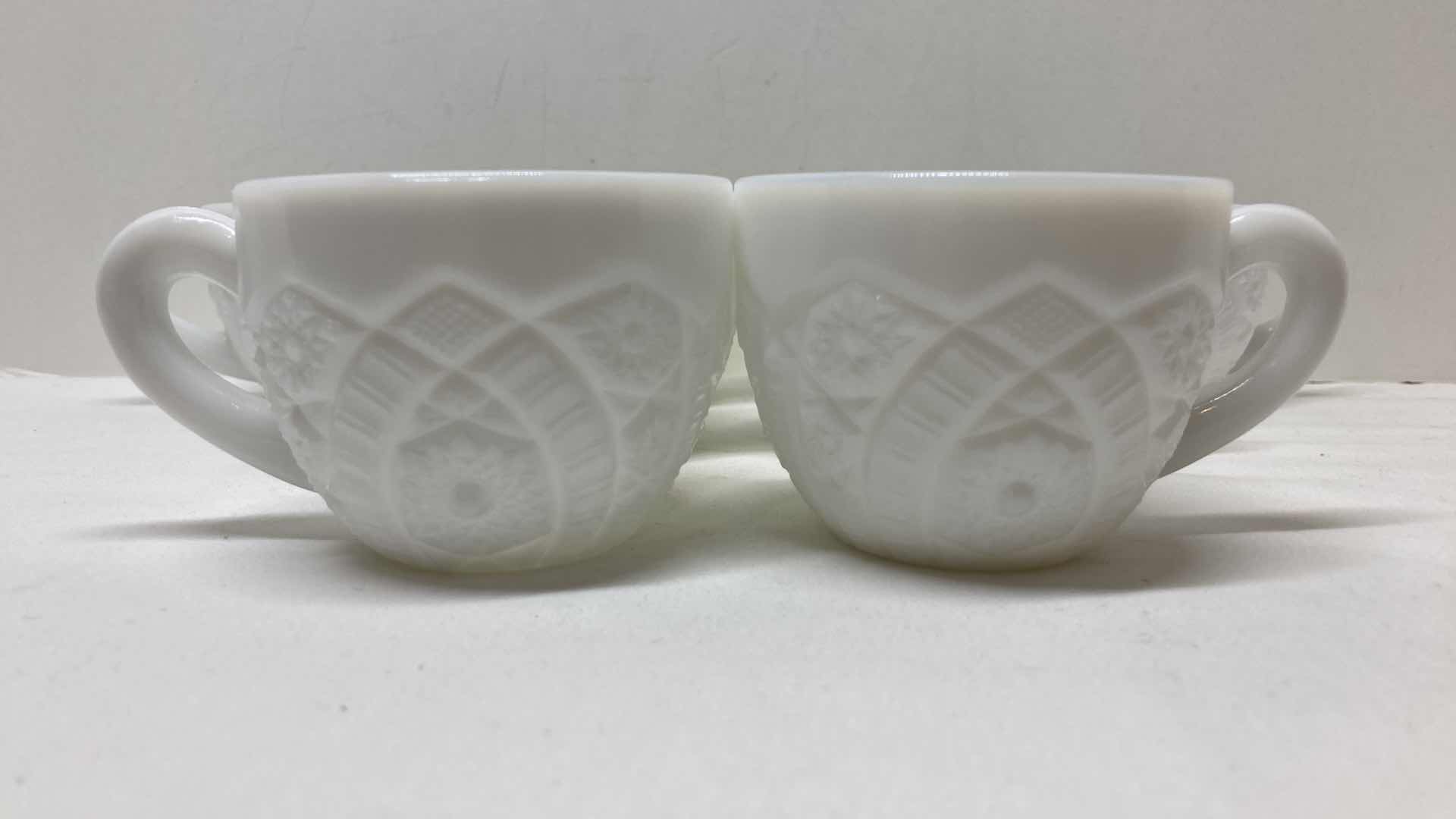 Photo 2 of MILK GLASS CONCORD DESIGN SET (11)