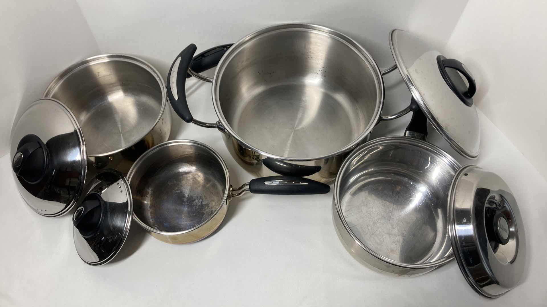 Photo 3 of KINOX STAINLESS STEEL COOKING POT SET W LIDS (4)