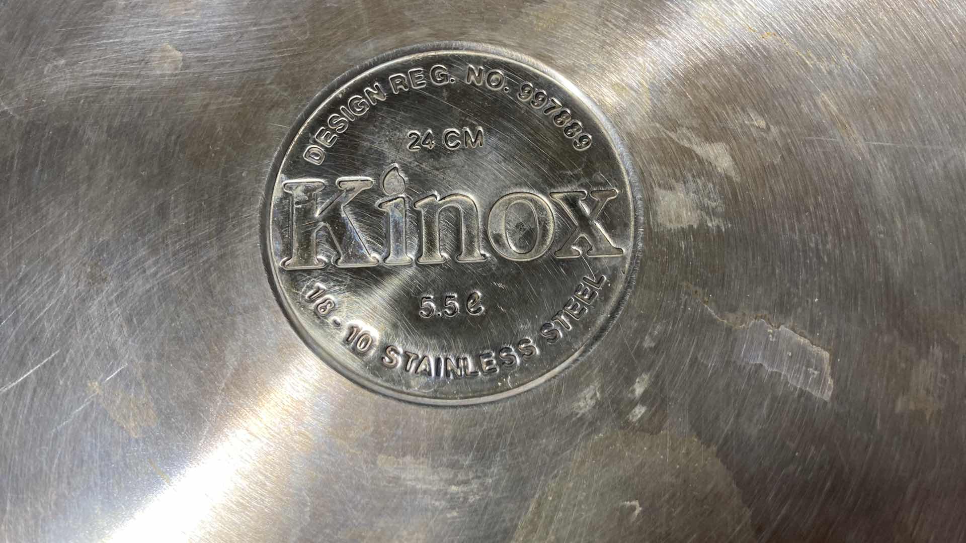 Photo 5 of KINOX STAINLESS STEEL COOKING POT SET W LIDS (4)