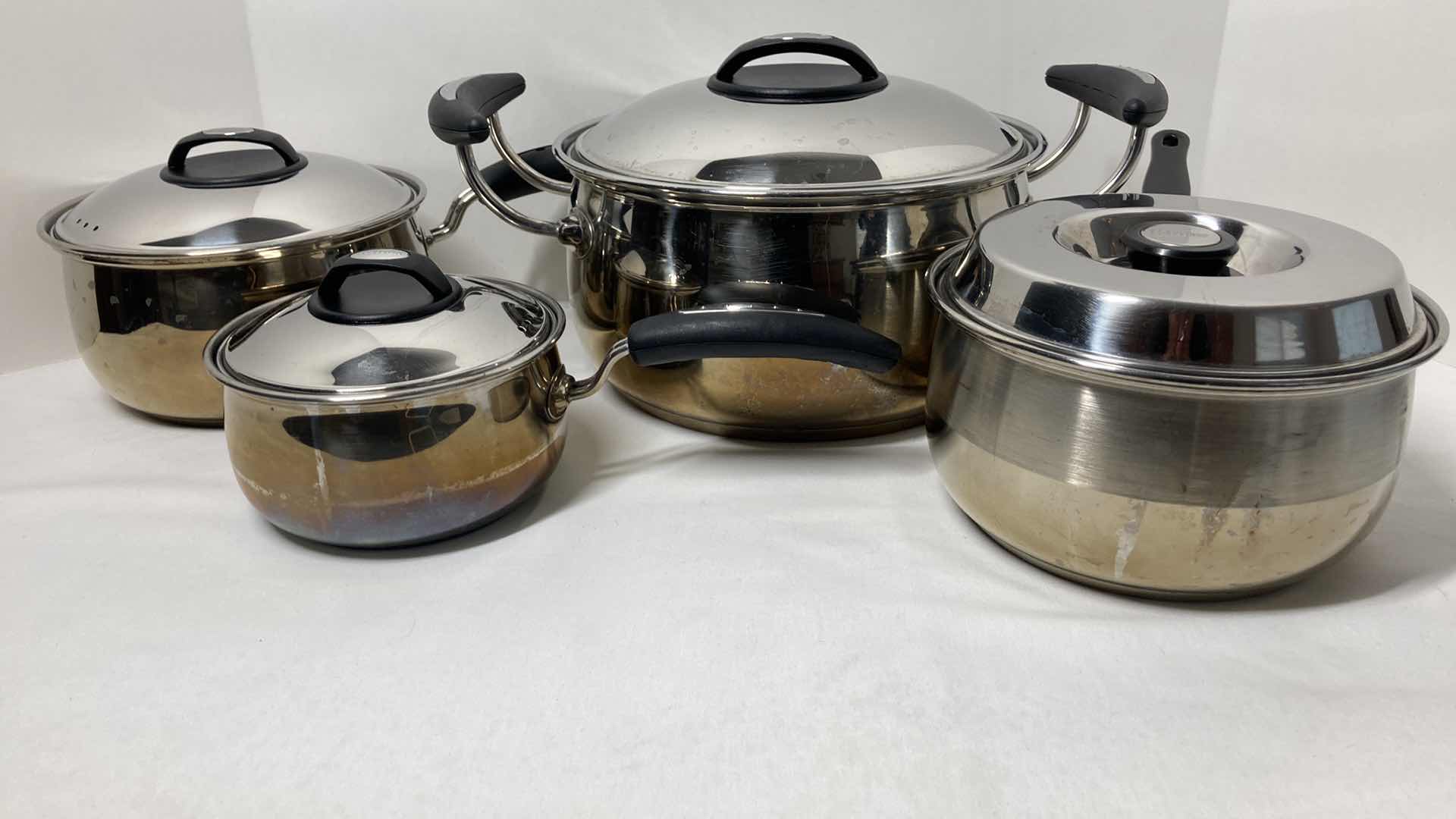 Photo 1 of KINOX STAINLESS STEEL COOKING POT SET W LIDS (4)