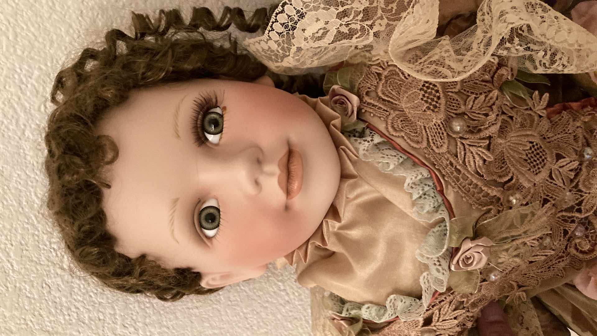 Photo 6 of VICTORIAN STYLE DOLL W STAND 20” X 41”