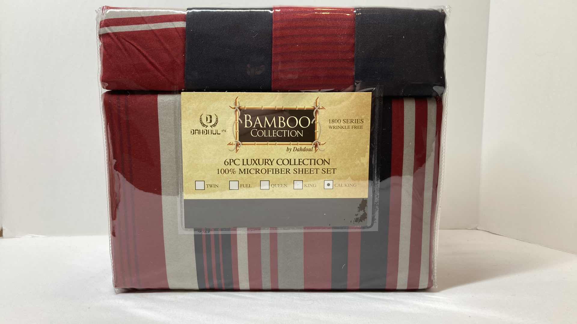 Photo 1 of NEW DAHDOUL INC BAMBOO COLLECTION 1800 SERIES MICROFIBER CAL KING SUZE SHEET SET (6PC)