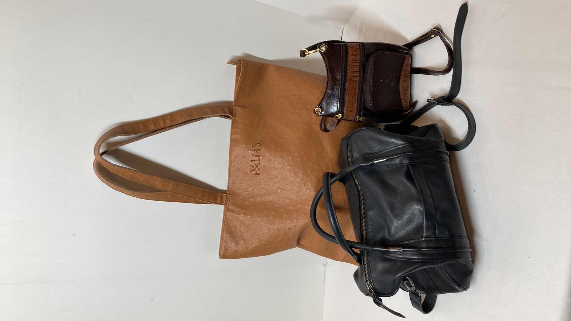 Photo 1 of LEATHER HANDBAGS VARIOUS STYLES & SIZES (3)