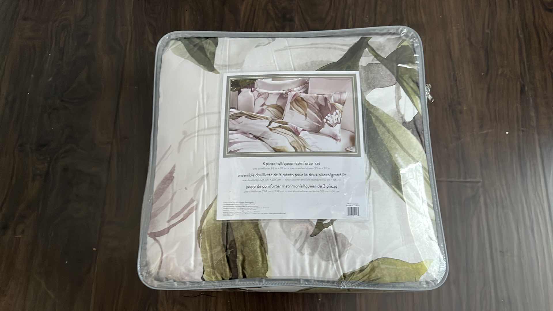 Photo 3 of NEW PERI HOME FULL/QUEEN COMFORTER SET, PEONY BLOOMS #2D2196C3