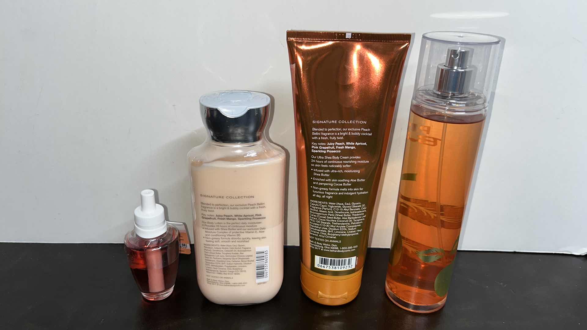 Photo 2 of NEW BATH & BODY WORKS PEACH BELLINI SET (4 ITEMS)