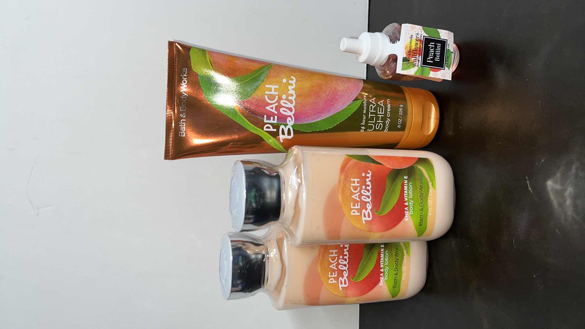 Photo 1 of NEW BATH & BODY WORKS PEACH BELLINI SET (4 ITEMS)