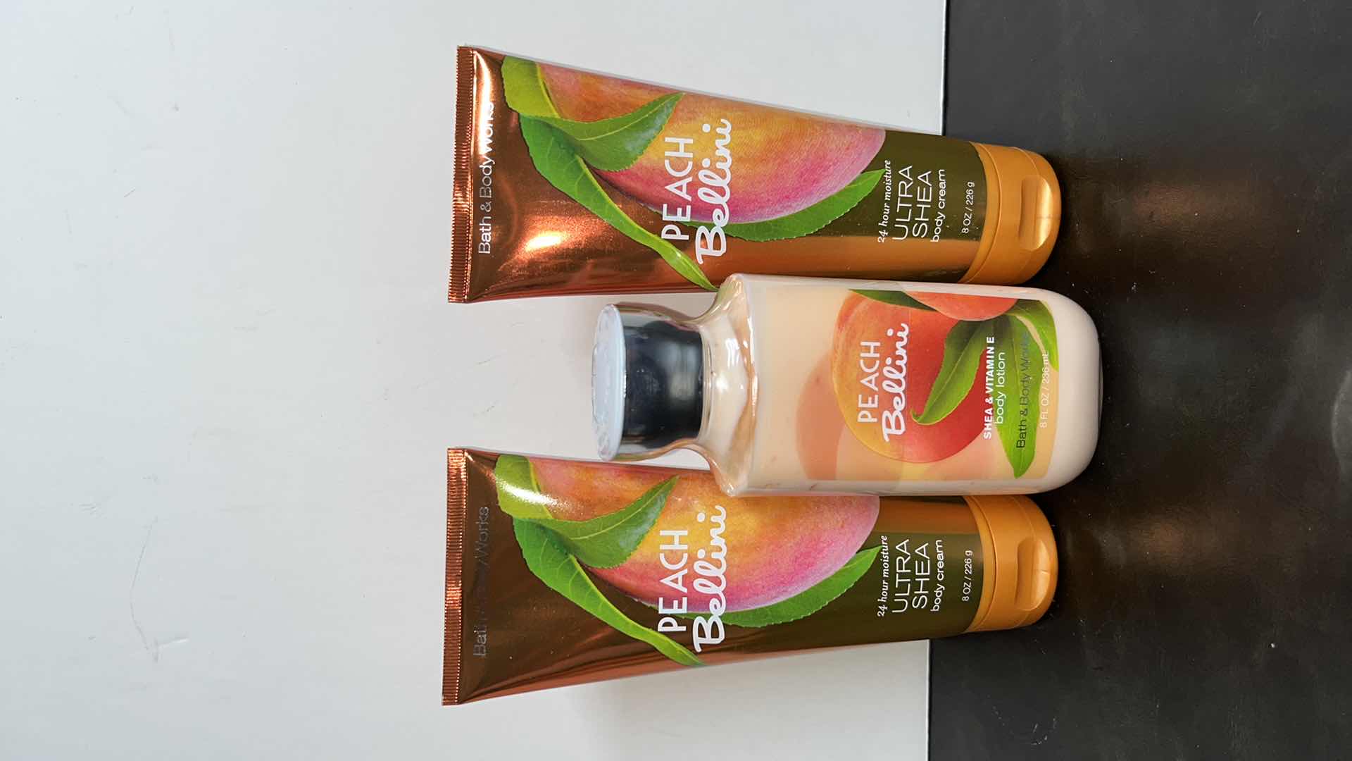 Photo 1 of NEW BATH & BODY WORKS PEACH BELLINI SET (3ITEMS)