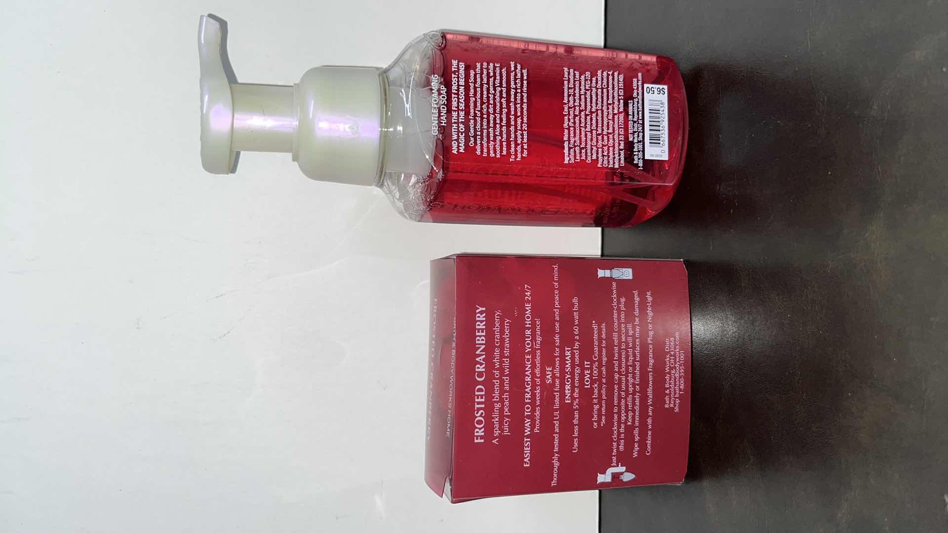 Photo 2 of NEW BATH & BODY WORKS FROSTED CRANBERRY WALLFLOWERS HOME FRAGRANCE REFILL 2-PACK & WINTER CRANBERRY GENTLE FOAMING HAND SOAP