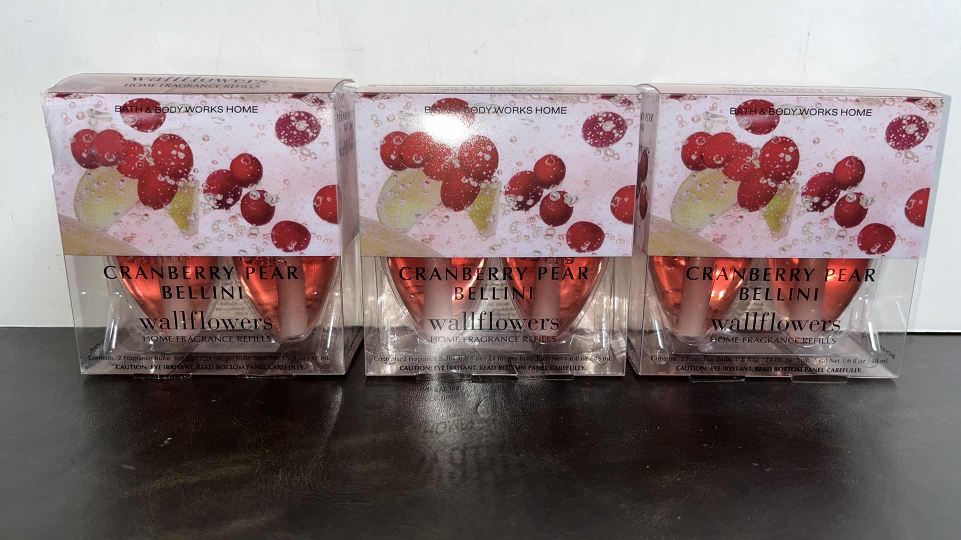 Photo 1 of NEW BATH & BODY WORKS CRANBERRY PEAR BELLINI HOME FRAGRANCE REFILL 2-PACK (3)
